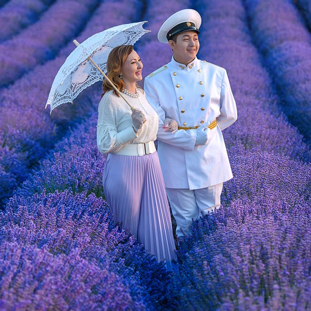 Фотосессия в Севастополе и Крыму. Фотосъемка на закате в лаванде