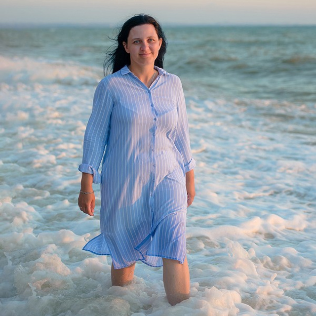 Фотосессия у моря в Севастополе на Северной стороне на пляже