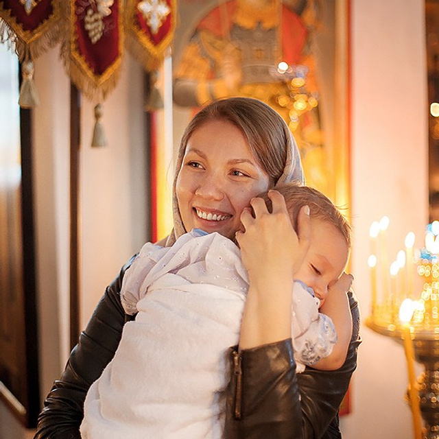 Фотосессия крещения. Фотограф Константин Калачёв