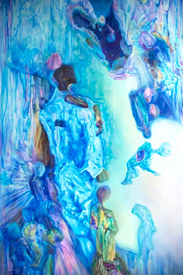 «FLUCTUACIÓN №9». Artista - Fluctuaciones. Estoy realizando un estudio de la evolución artística del arte, que conduce a la aparición de la perspectiva histór