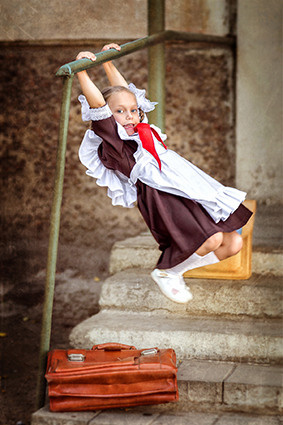 Тематическая ретро фотосессия Темиртау. Девочка пионер.