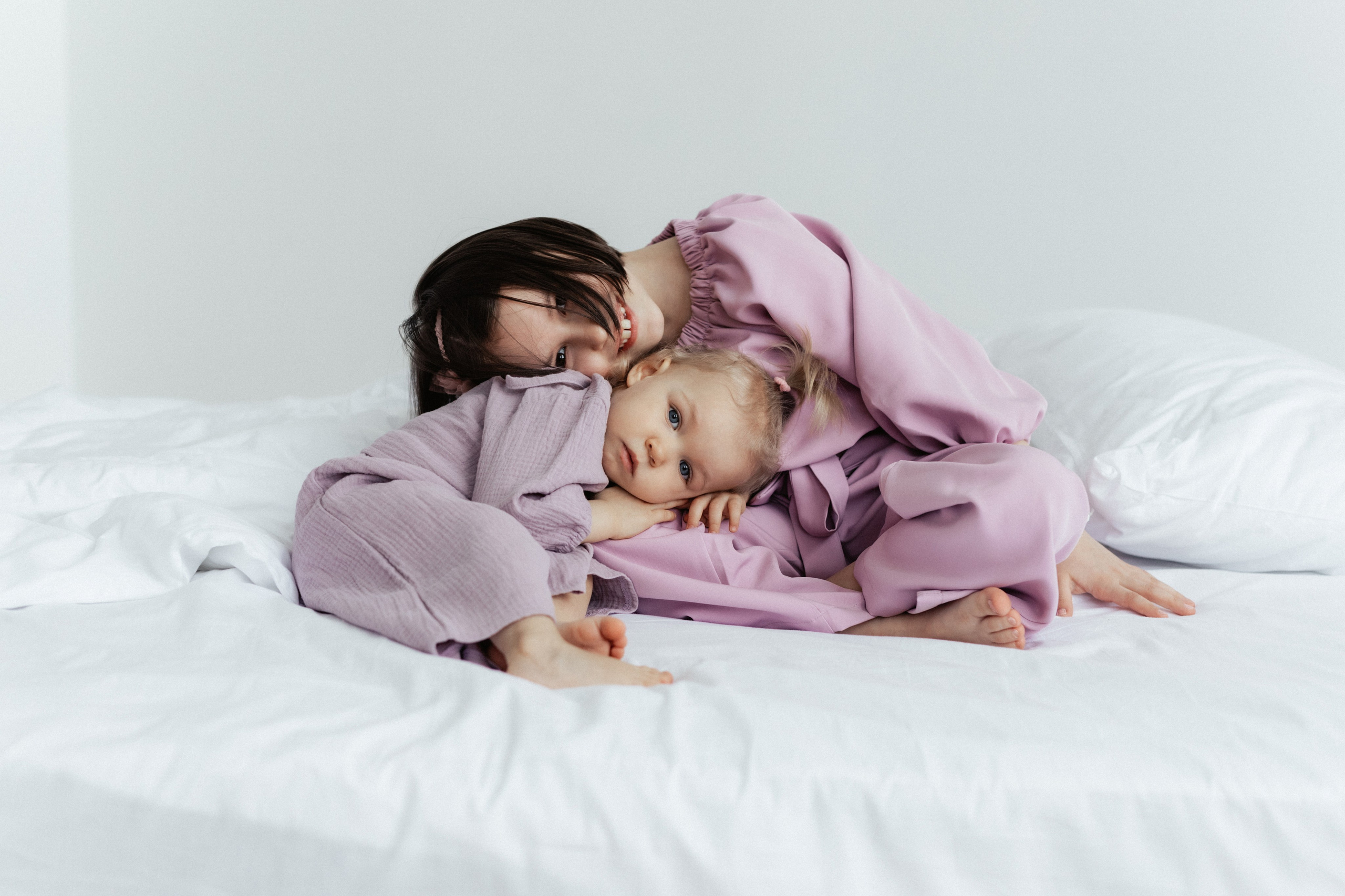 Марина, Сергей и их дочки