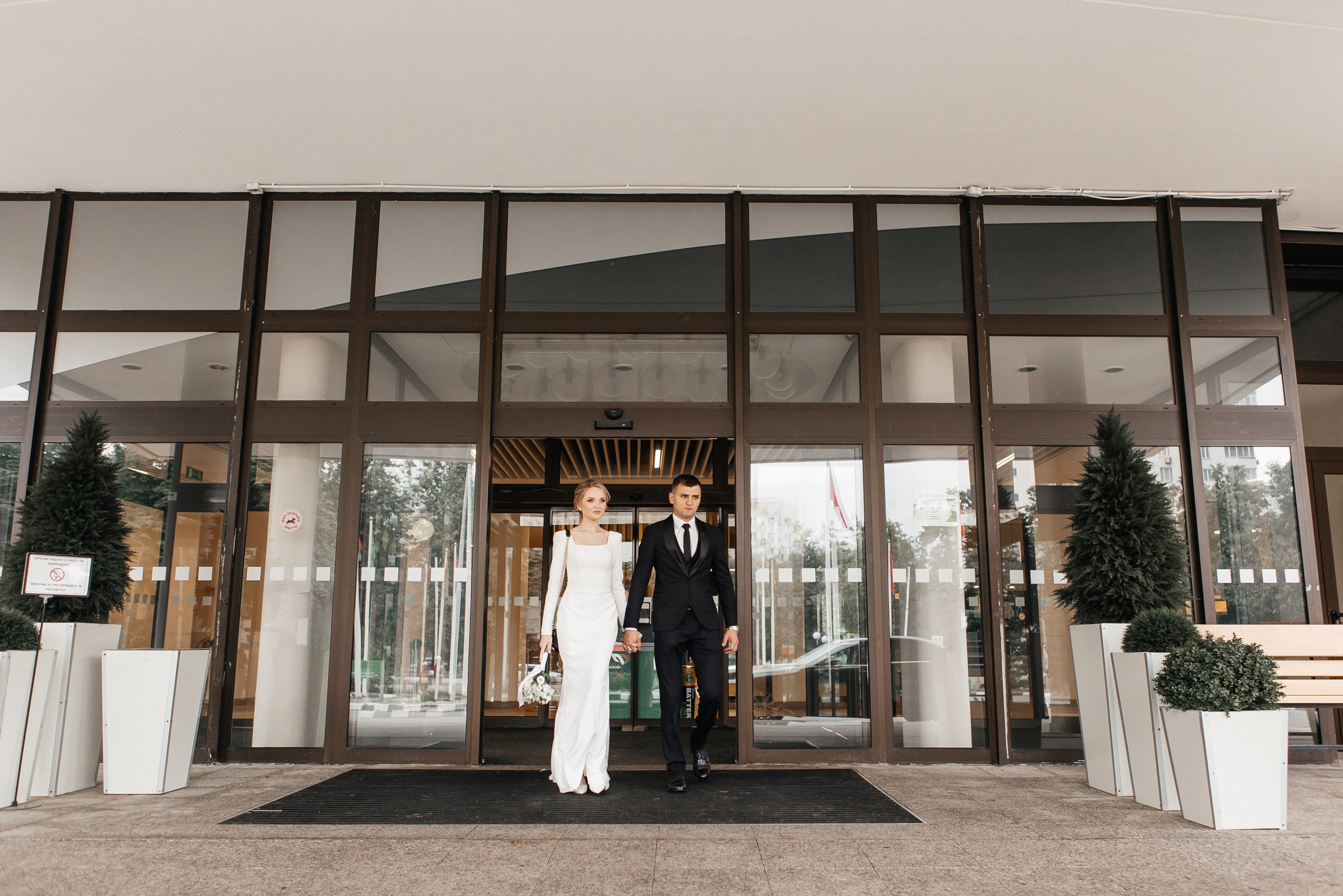 Свадебная фотосессия на Северном Речном вокзале в Москве. Свадебный фотограф в Москве Дарья Олендарёва