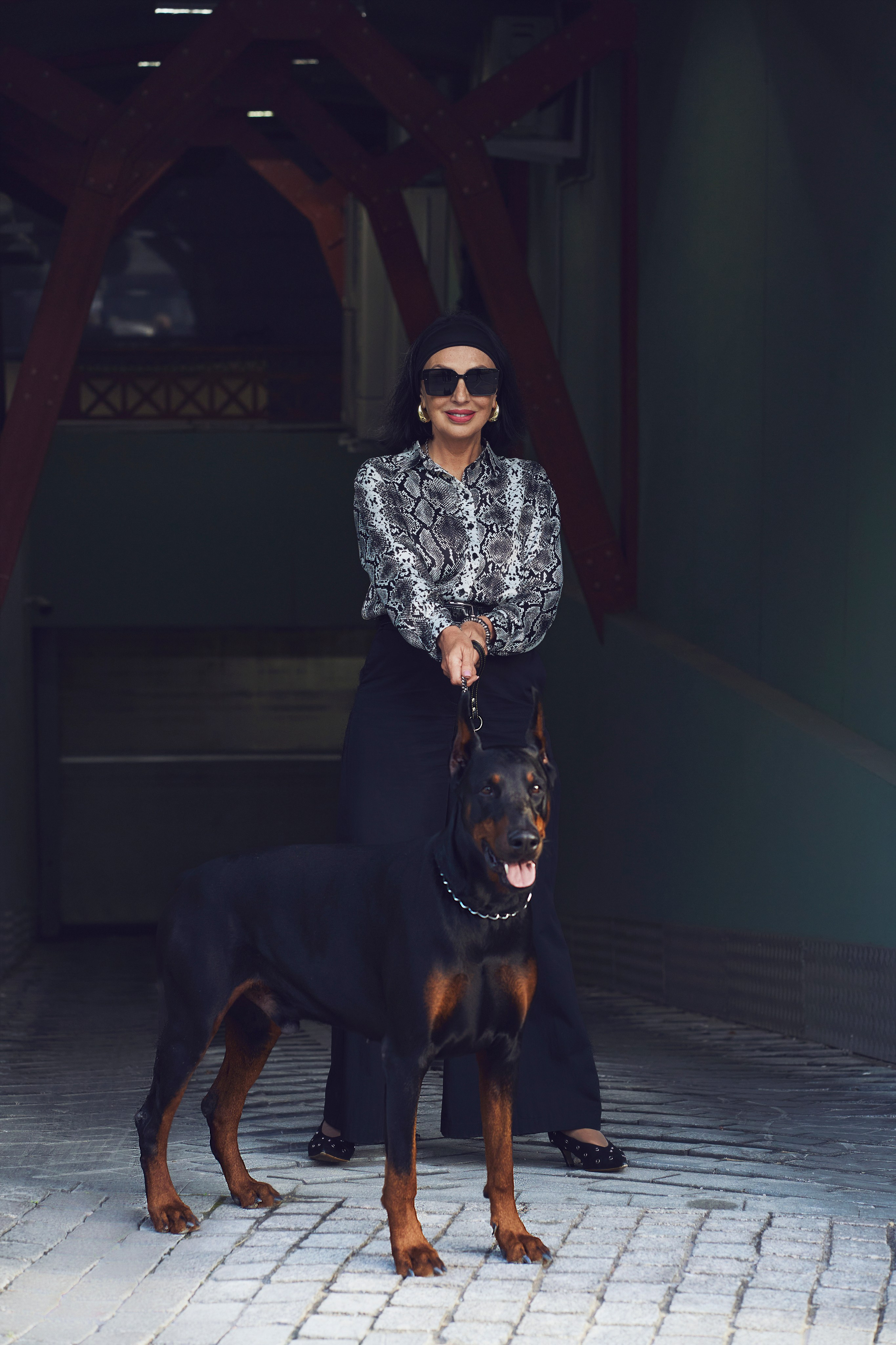 Фотосессия Натальи с доберманом в СПБ. Фотограф в Санкт-Петербурге Татьяна Нетребенко