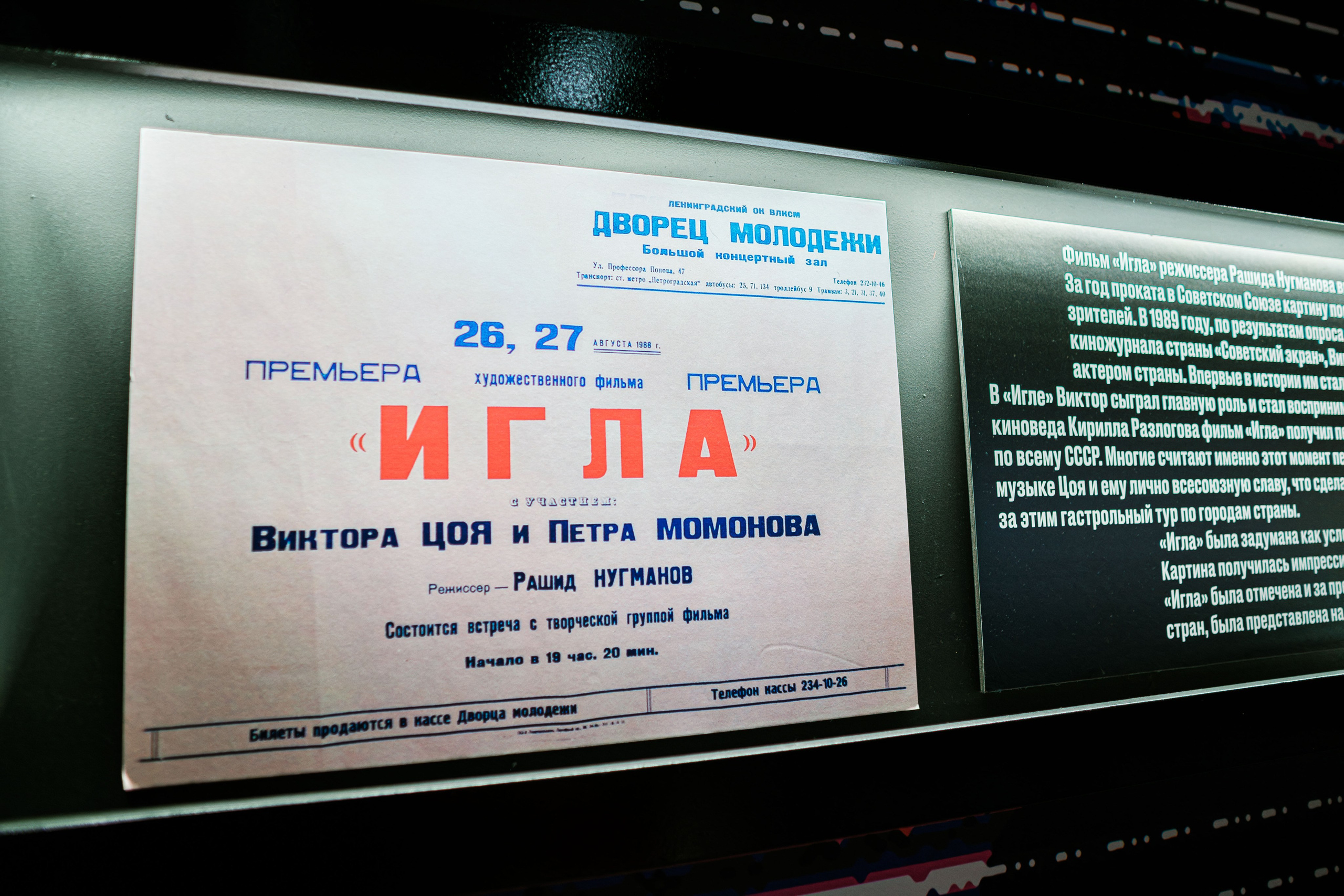 «Виктор Цой. Легенда» Выставка-байопик. Фотограф Балаев Михаил