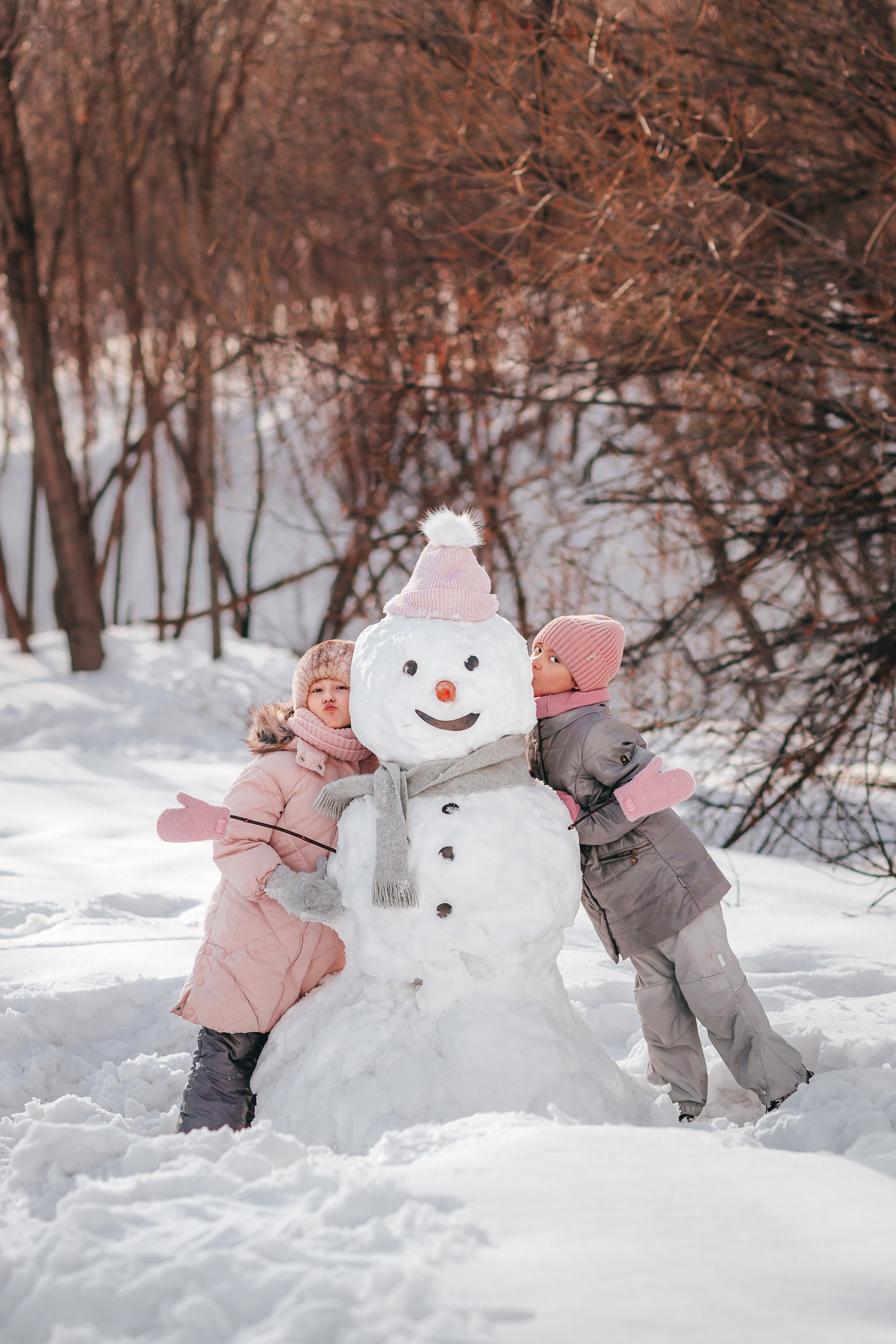 Снеговик. Семейный и детский фотограф в г. Новосибирске Макеева Анастасия