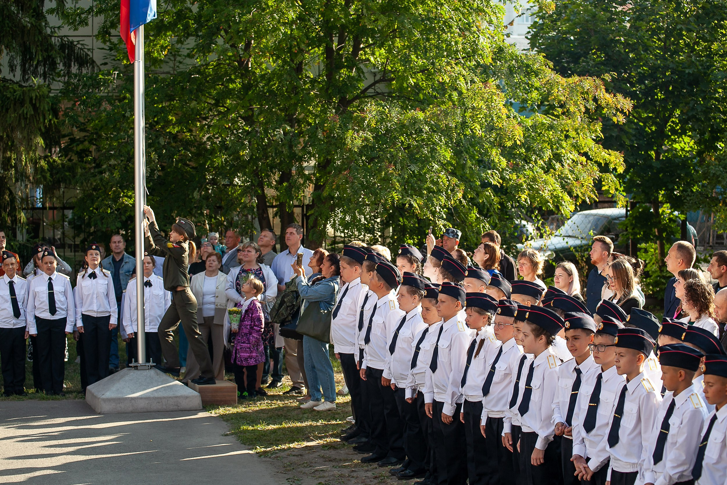 Линейка в кадетском классе
