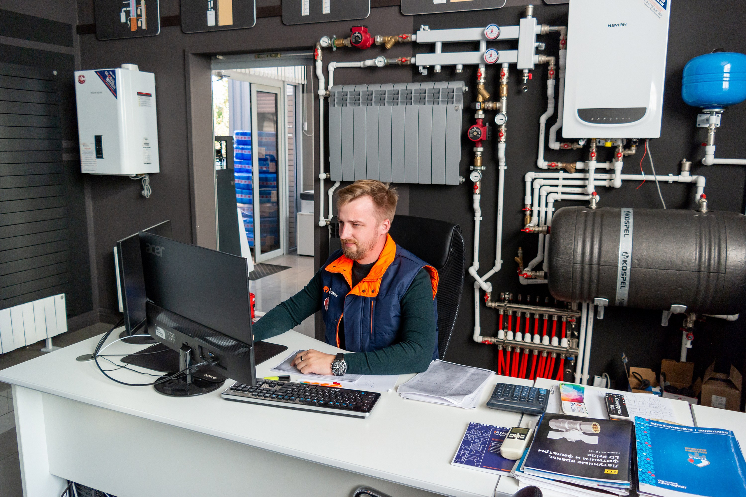 Контент-съемка для магазина отопления в Краснодаре. AI Фотограф Краснодар: мужские и женские фотосессии, стилизация съемки. Нейро-фотосессии онлайн