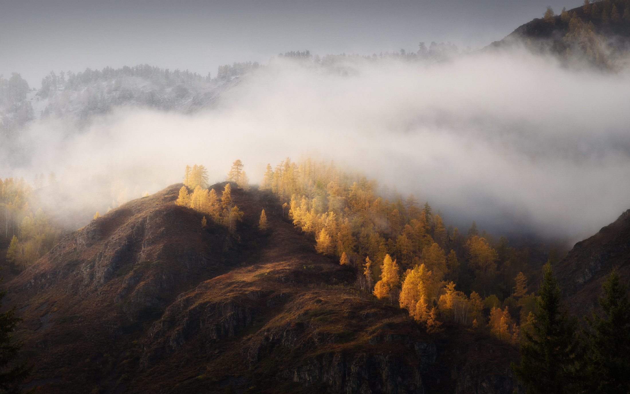 Осенний прибой. Онгудайский район, октябрь 2021