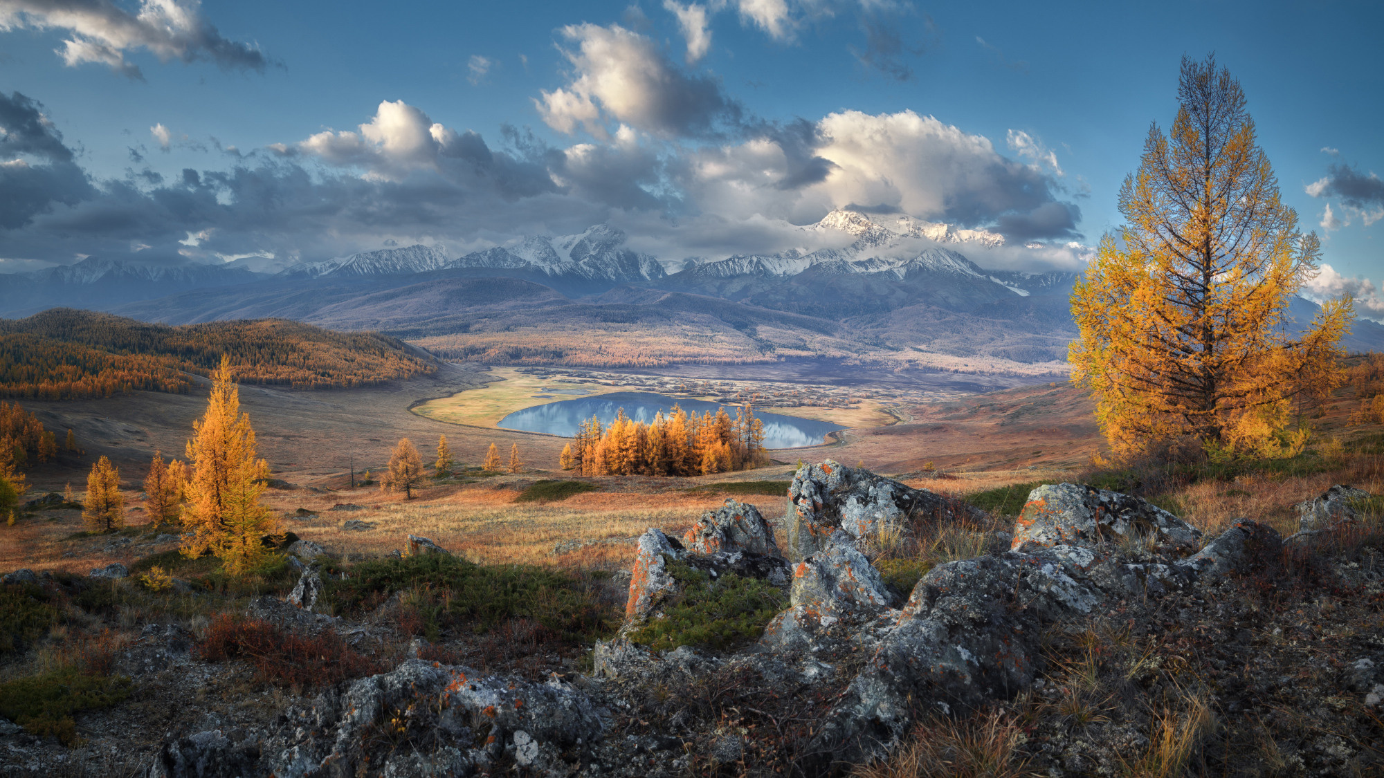 Осенний Джангысколь. Урочище Ештыкель, Улаганский район, сентябрь 2019