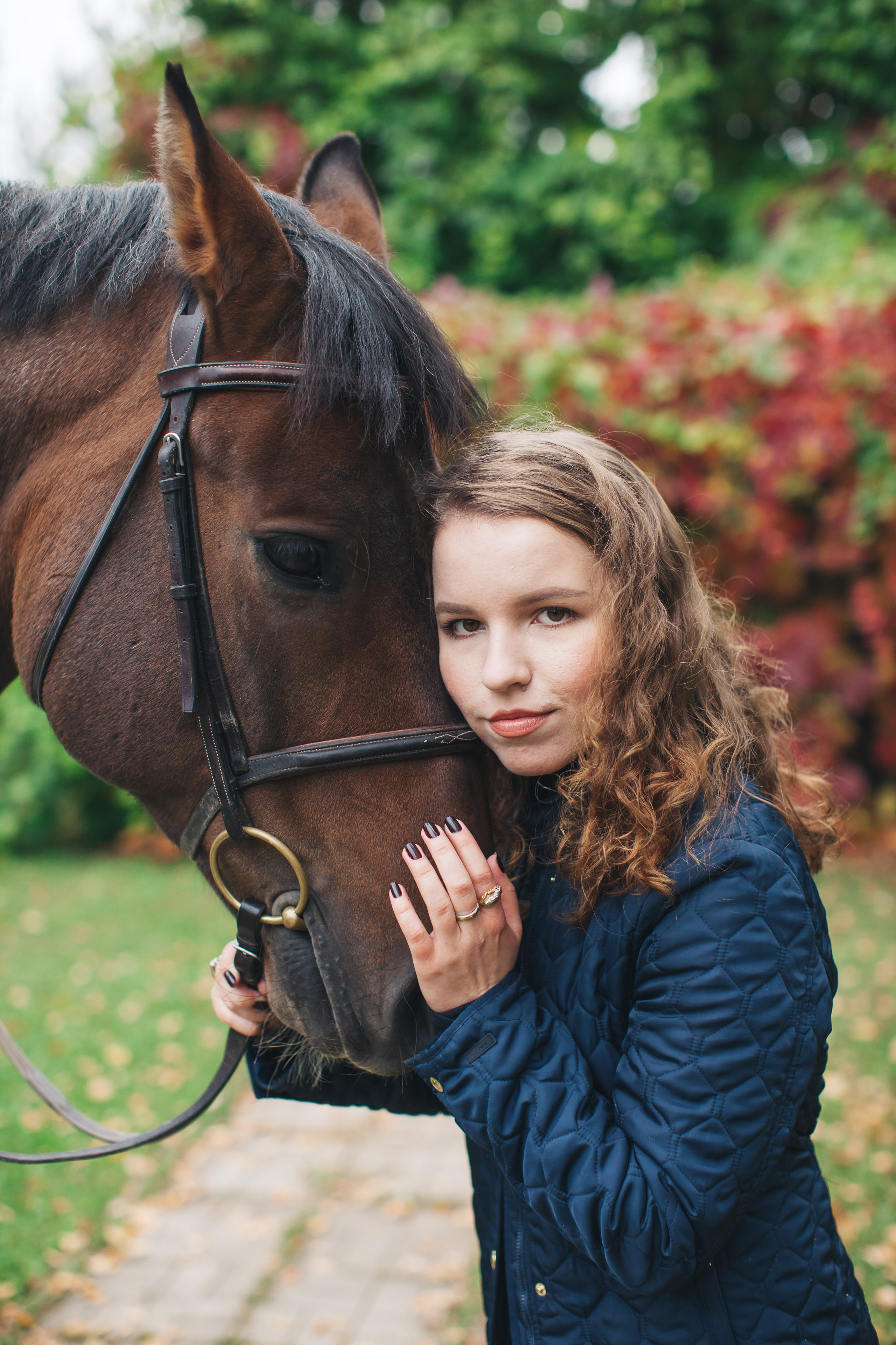 Осенняя съёмка в конном клубе для Виктории. Портретный и семейный фотограф Юлия Герман
