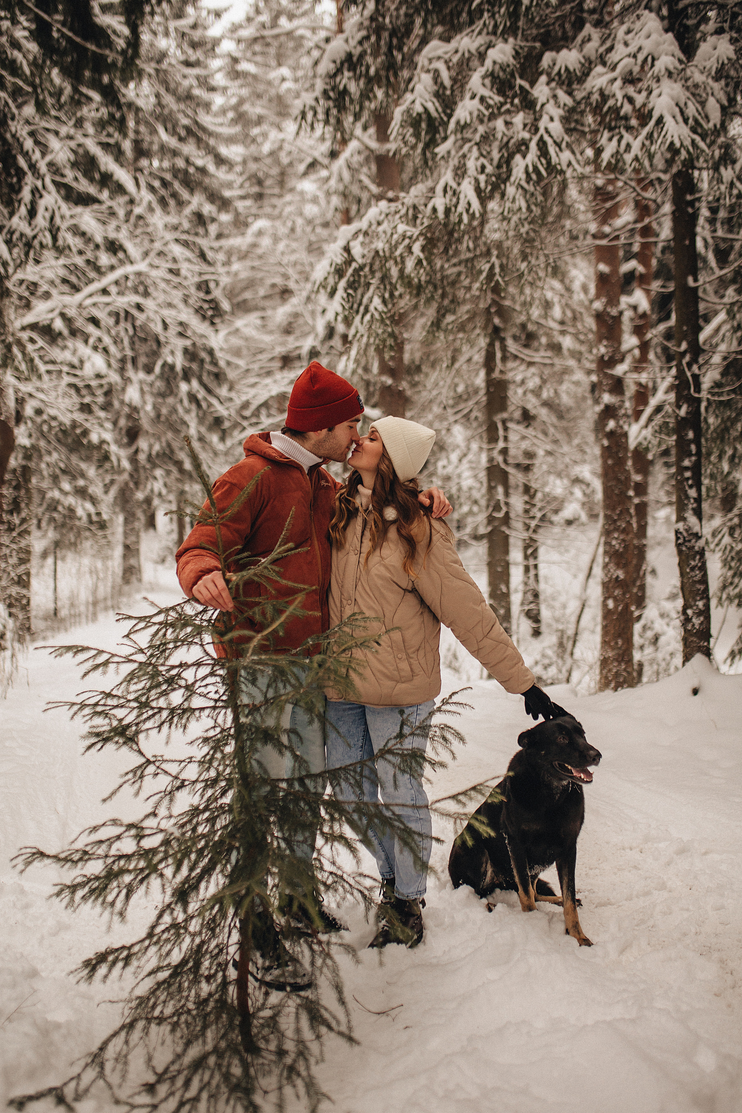 Дима и Алёна. Зимняя прогулка. Свадебный фотограф в Санкт-Петербурге Блинкова Екатерина