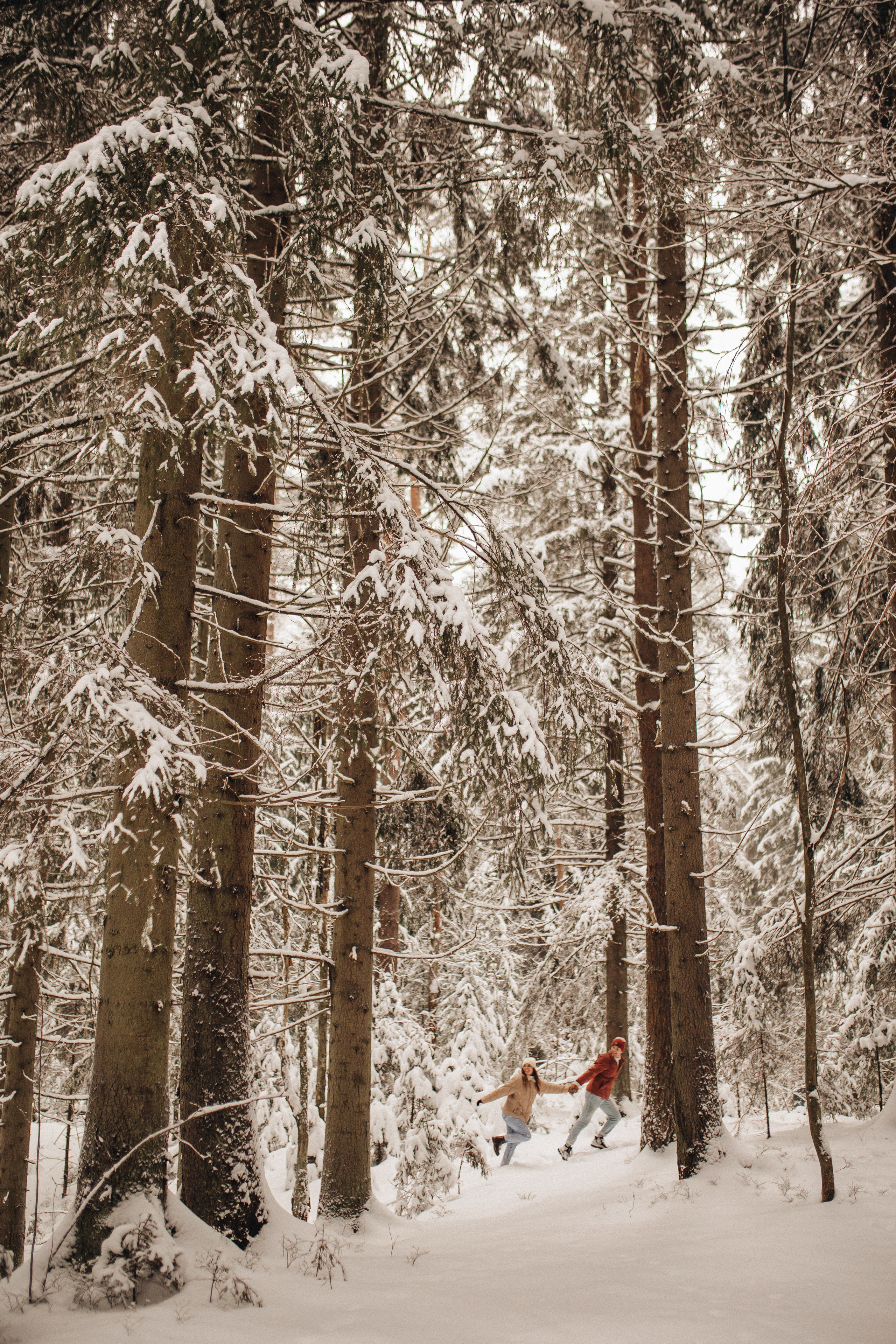 Дима и Алёна. Зимняя прогулка. Свадебный фотограф в Санкт-Петербурге Блинкова Екатерина