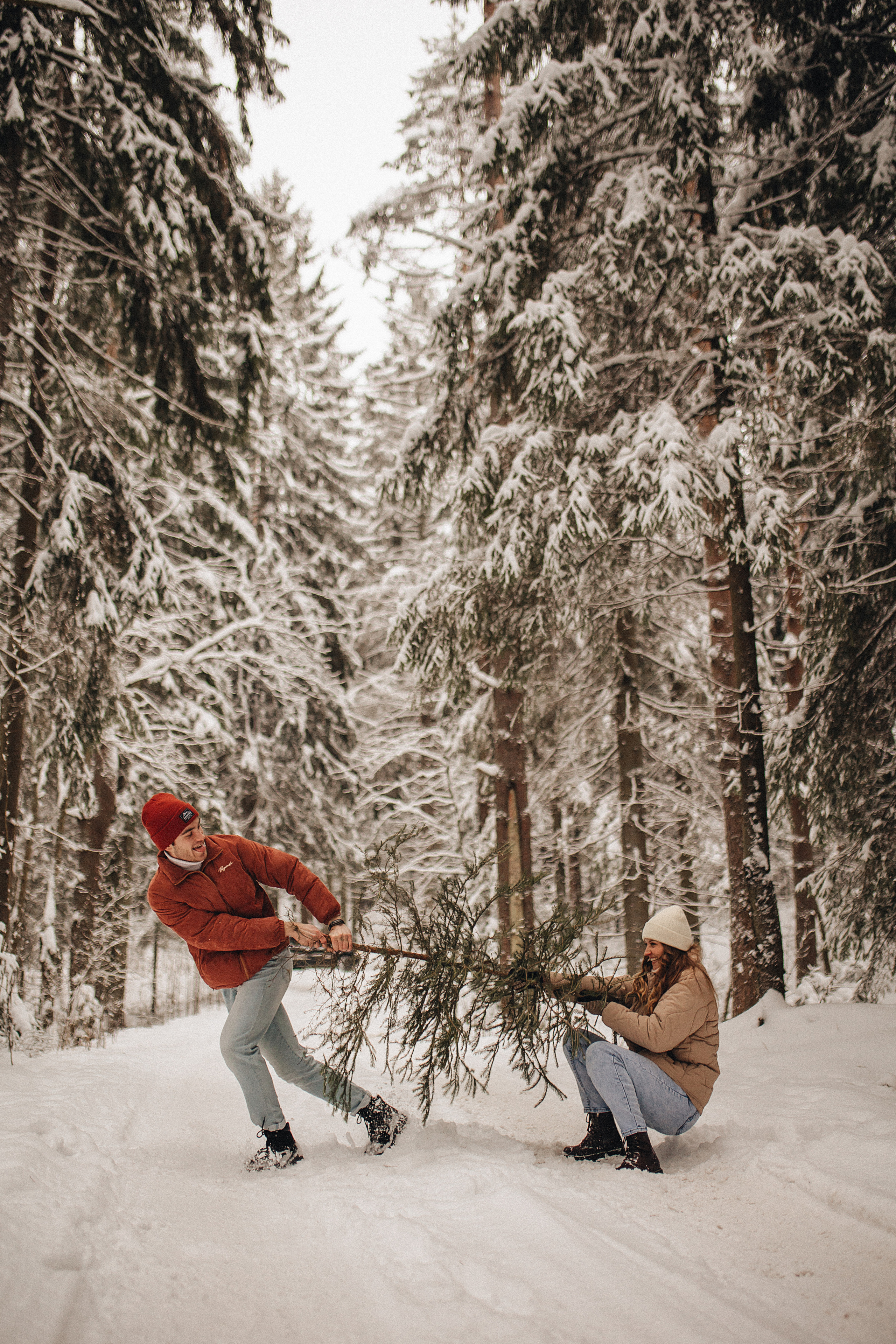 Дима и Алёна. Зимняя прогулка. Свадебный фотограф в Санкт-Петербурге Блинкова Екатерина