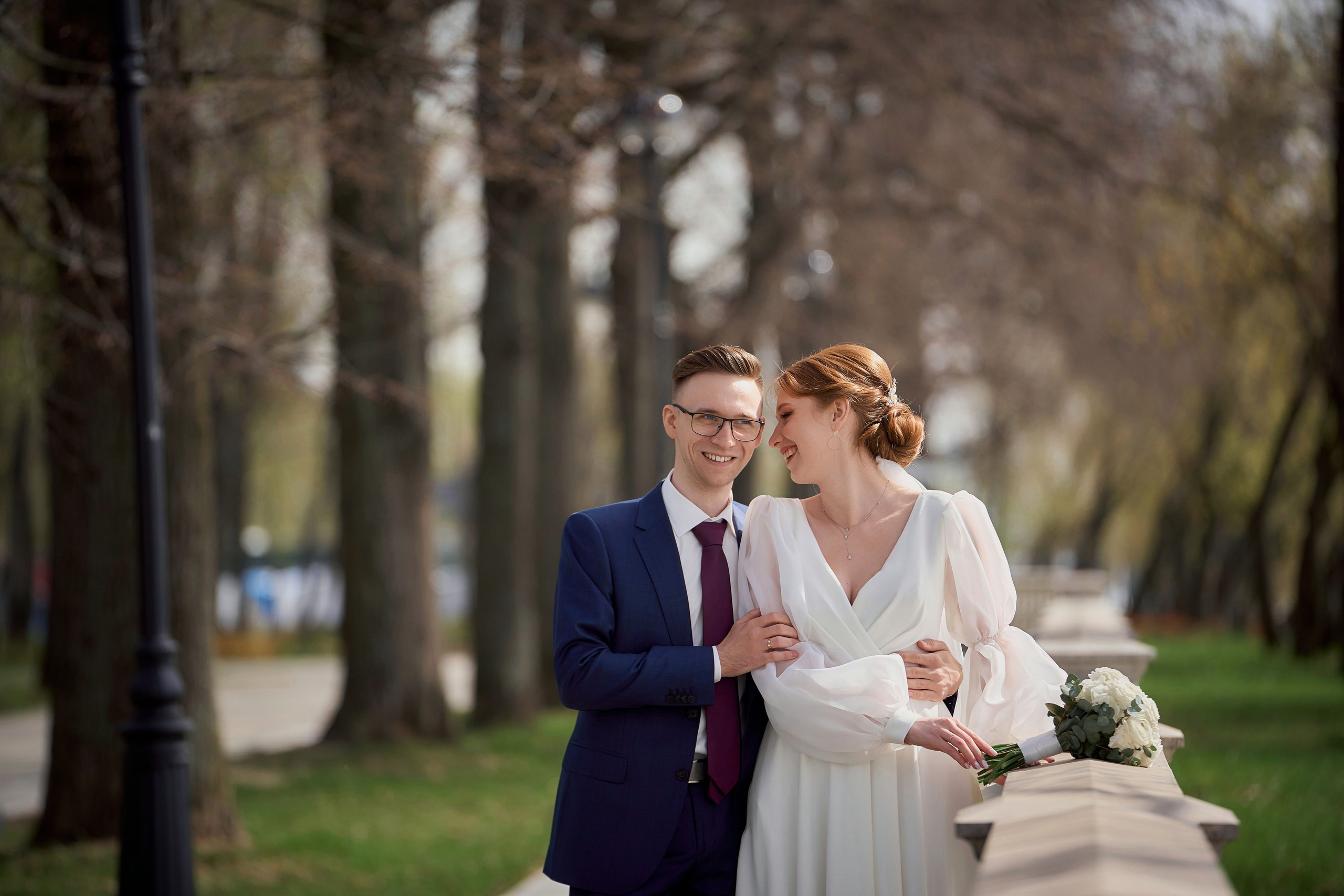 Свадебная Фотосессия в Савёловском ЗАГС и парке Речного Вокзала Москвы