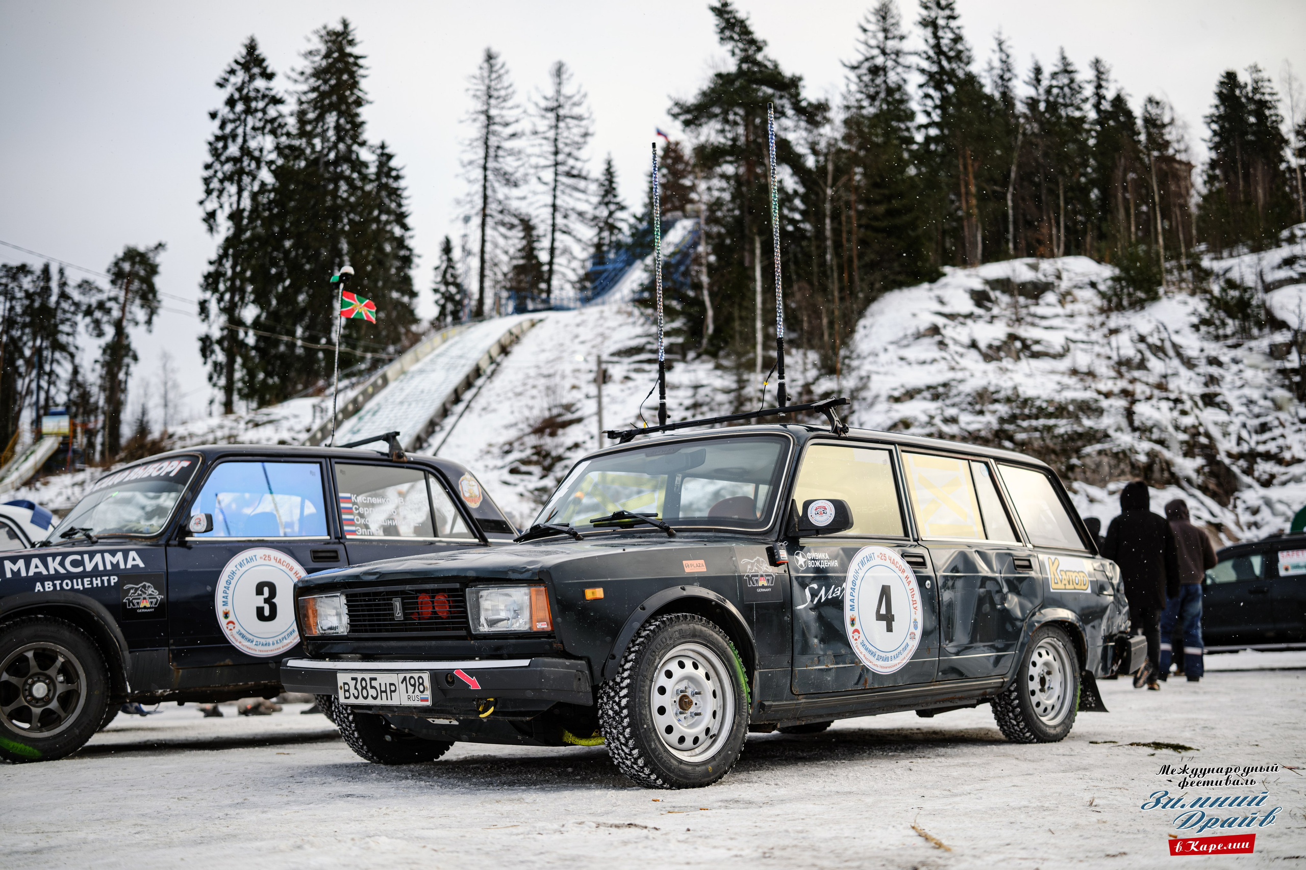 «Зимний Драйв в Карелии» Авто Марафон-гигант «25 часов на льду» Илона Накутис, Николай Грязин, джимхана, фотограф Антон Медведев, icoguar, Сортавала, Карелия