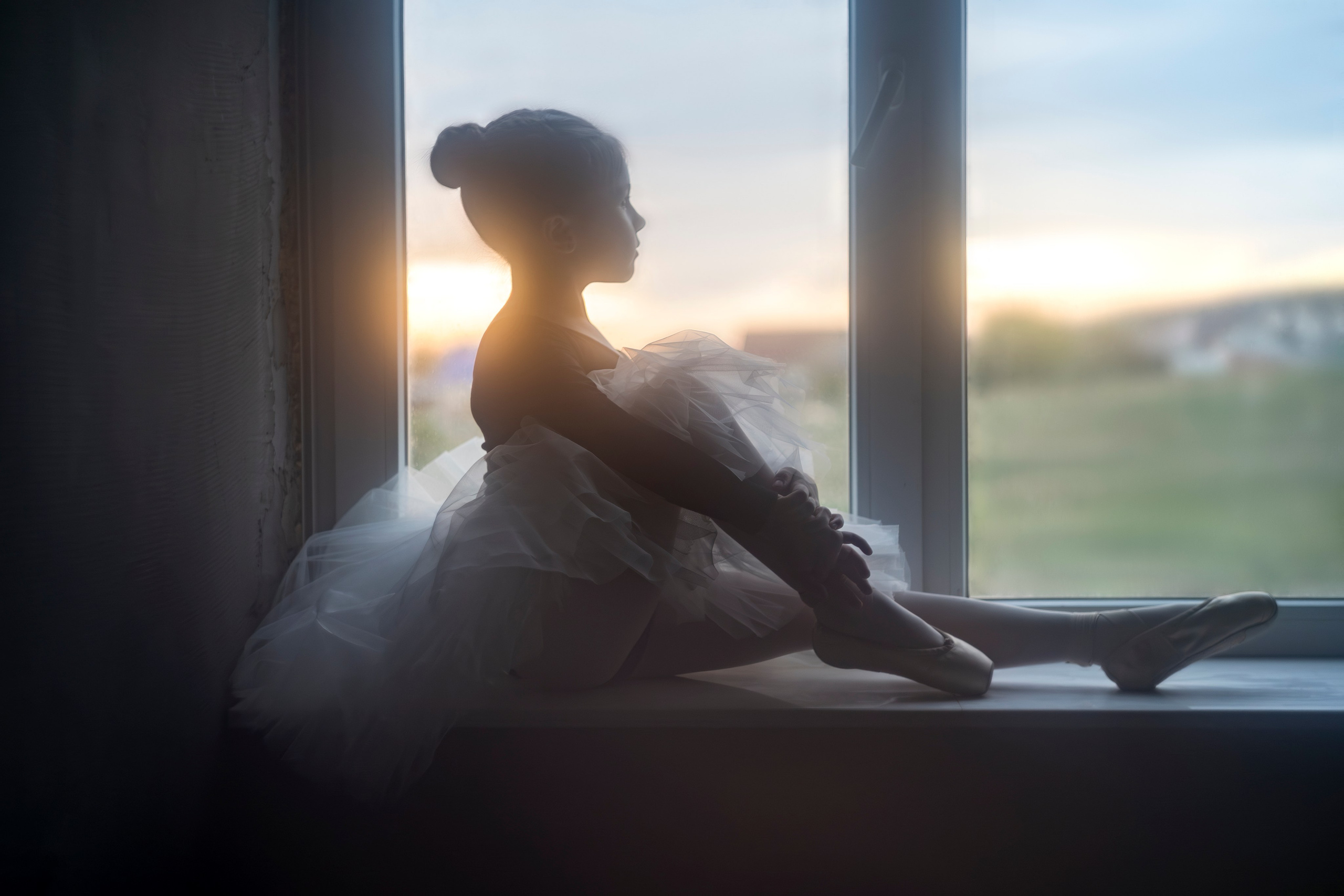 Портретная съемка начинающей балерины в г. Симферополь. Виктория Беник