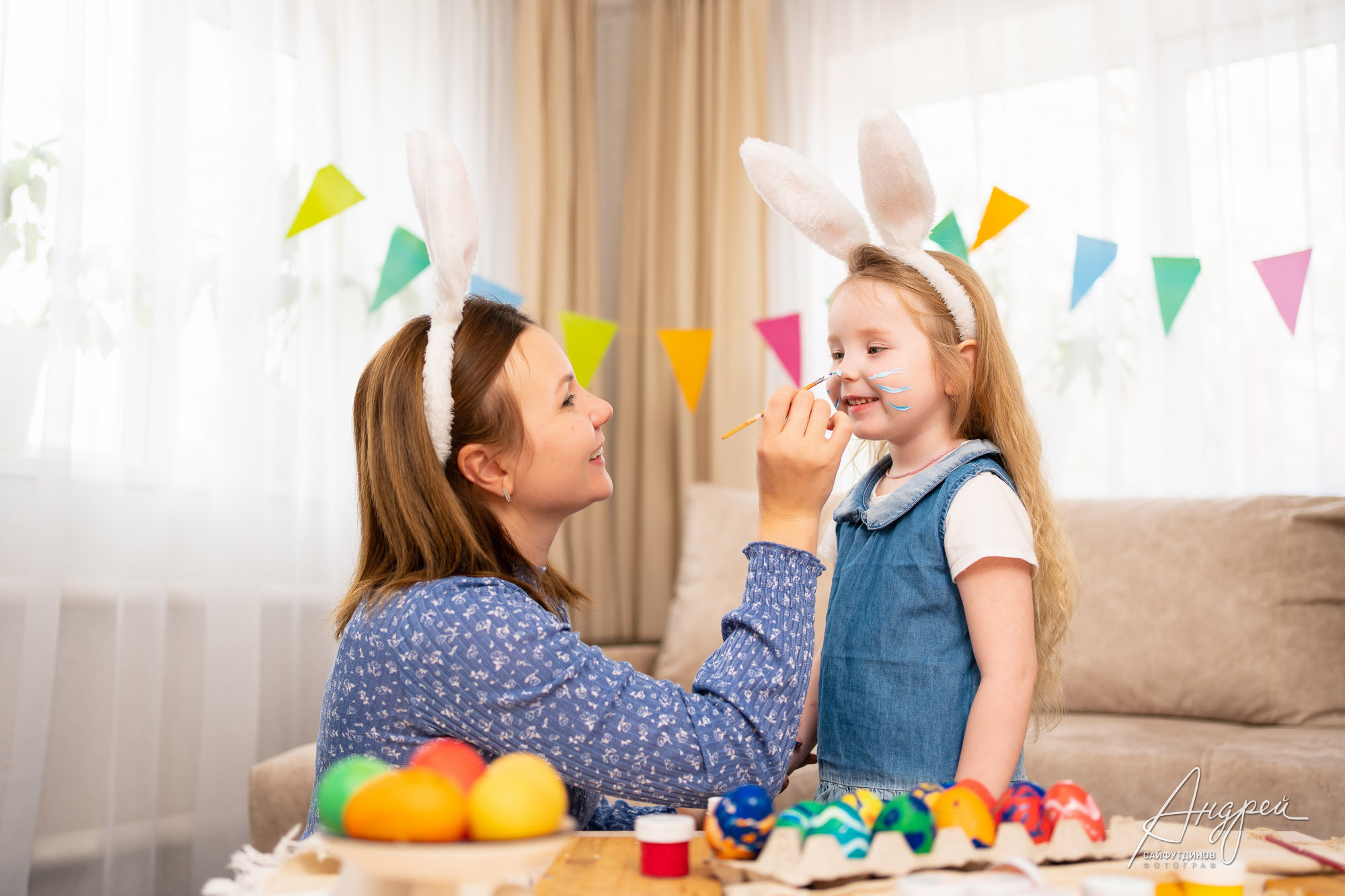 Домашняя Пасхальная фотосессия. Свадебный и семейный фотограф в Ростове-на-Дону. Андрей Сайфутдинов