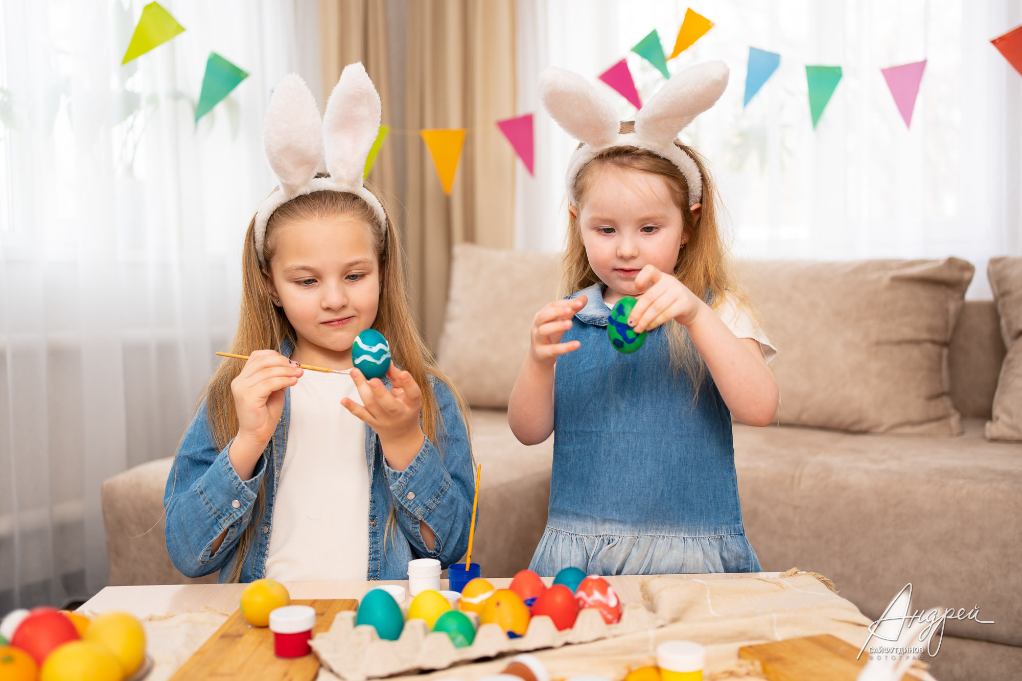 Домашняя Пасхальная фотосессия. Свадебный и семейный фотограф в Ростове-на-Дону. Андрей Сайфутдинов