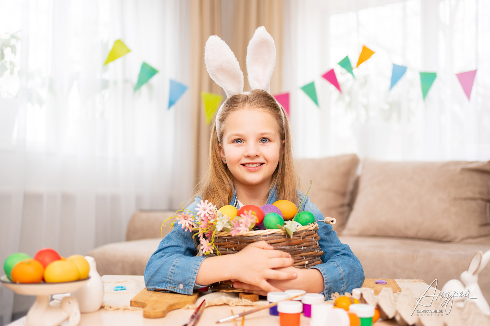 Домашняя Пасхальная фотосессия. Свадебный и семейный фотограф в Ростове-на-Дону. Андрей Сайфутдинов