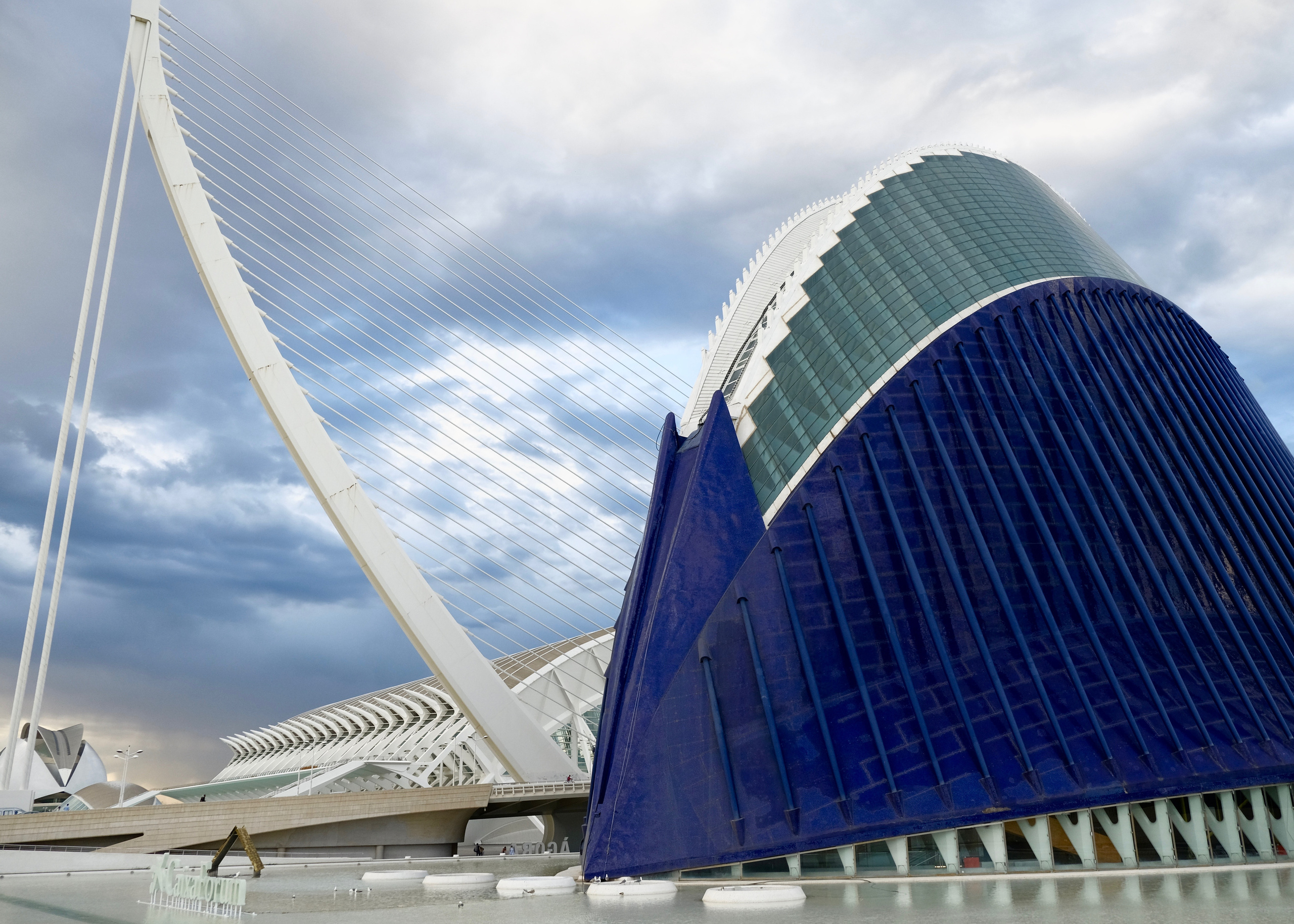 Агора (внутри находится CaixaForum) и мост Золотая плотина