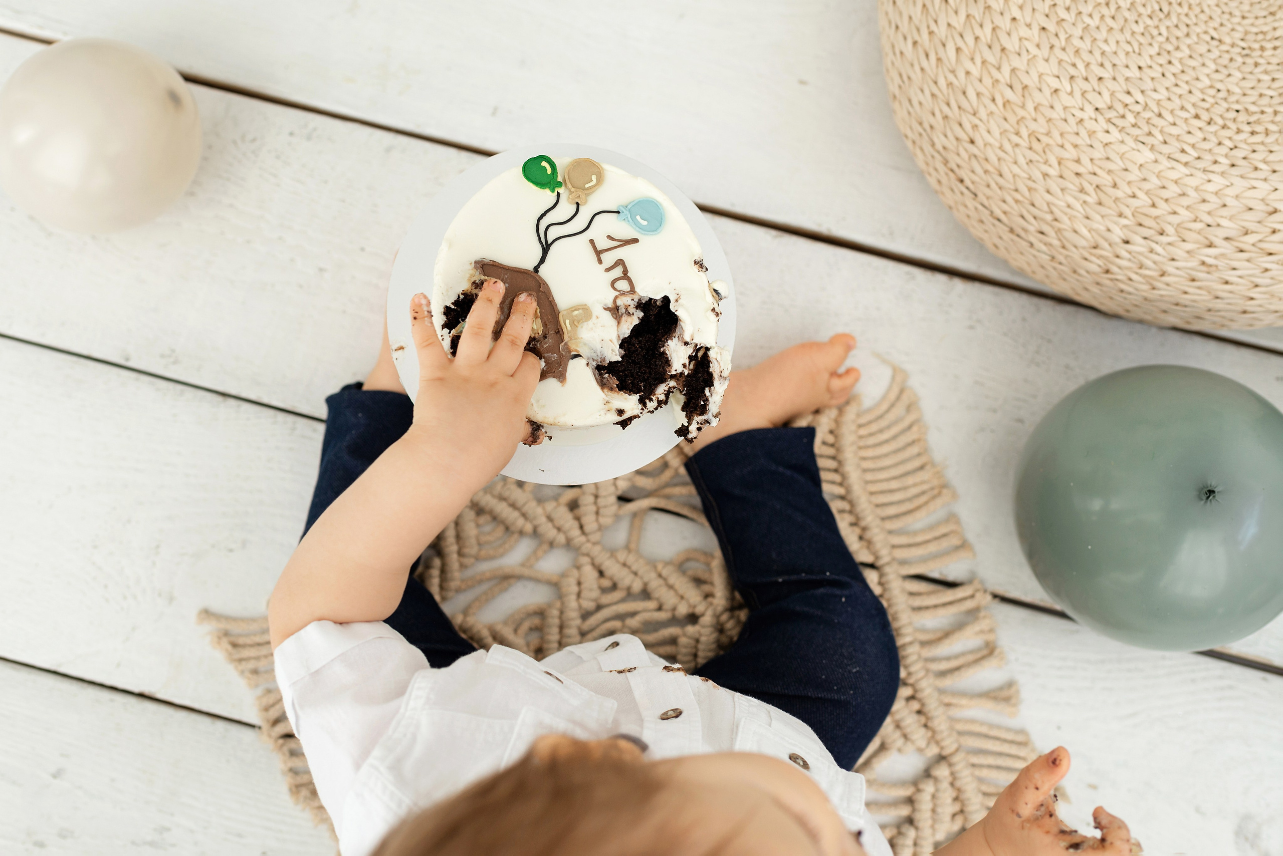 Фотосессия на годик для Романа. Детский фотограф новорождённых в Барнауле Ксения Хомкина