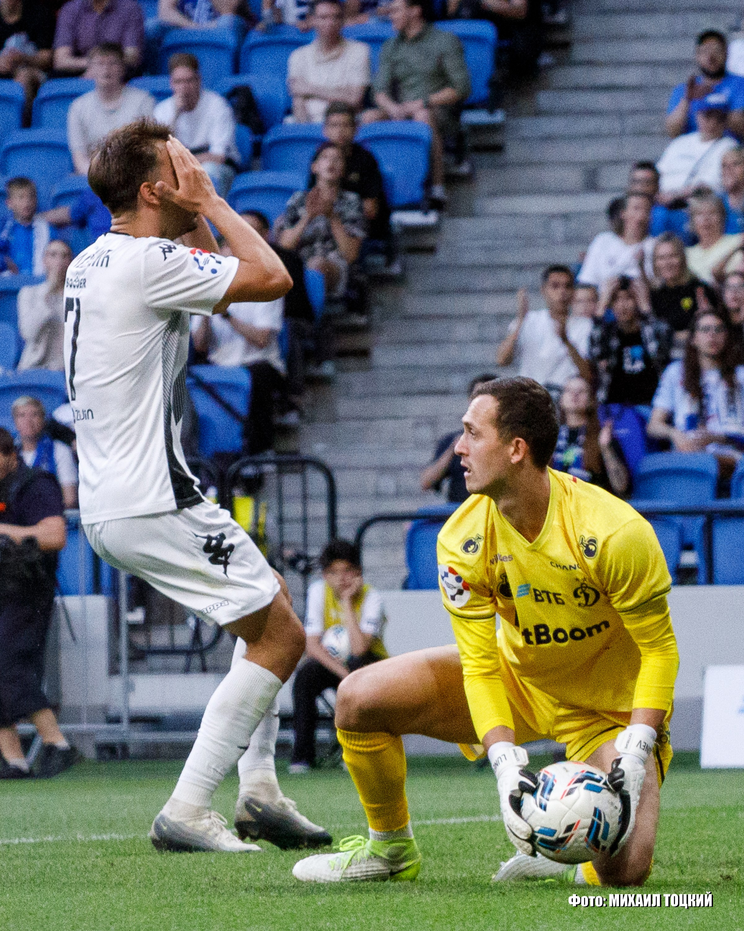 Фоторепортаж. ФК Динамо — ФК Партизан. Михаил Тоцкий портретный и репортажный фотограф в Москве