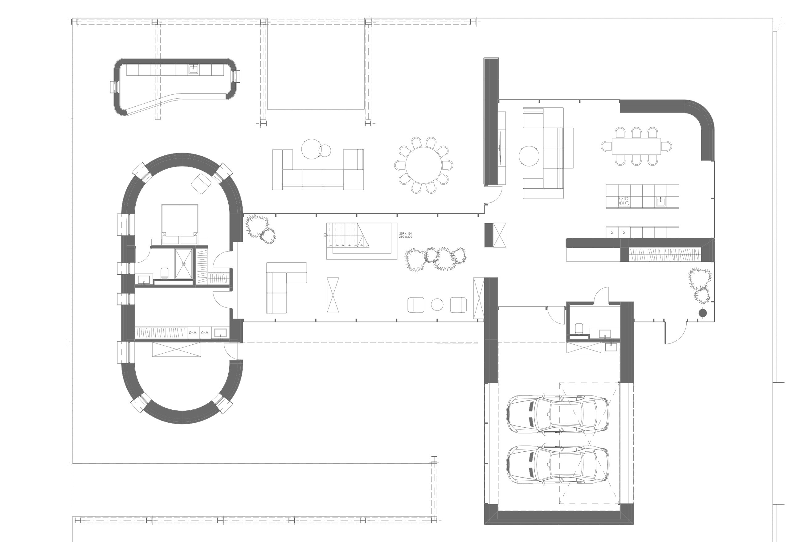 Дом от дизайн студии RED ROBOT DESIGN. Архитектор | дизайнер | художник Сергей Ратчин в Москве