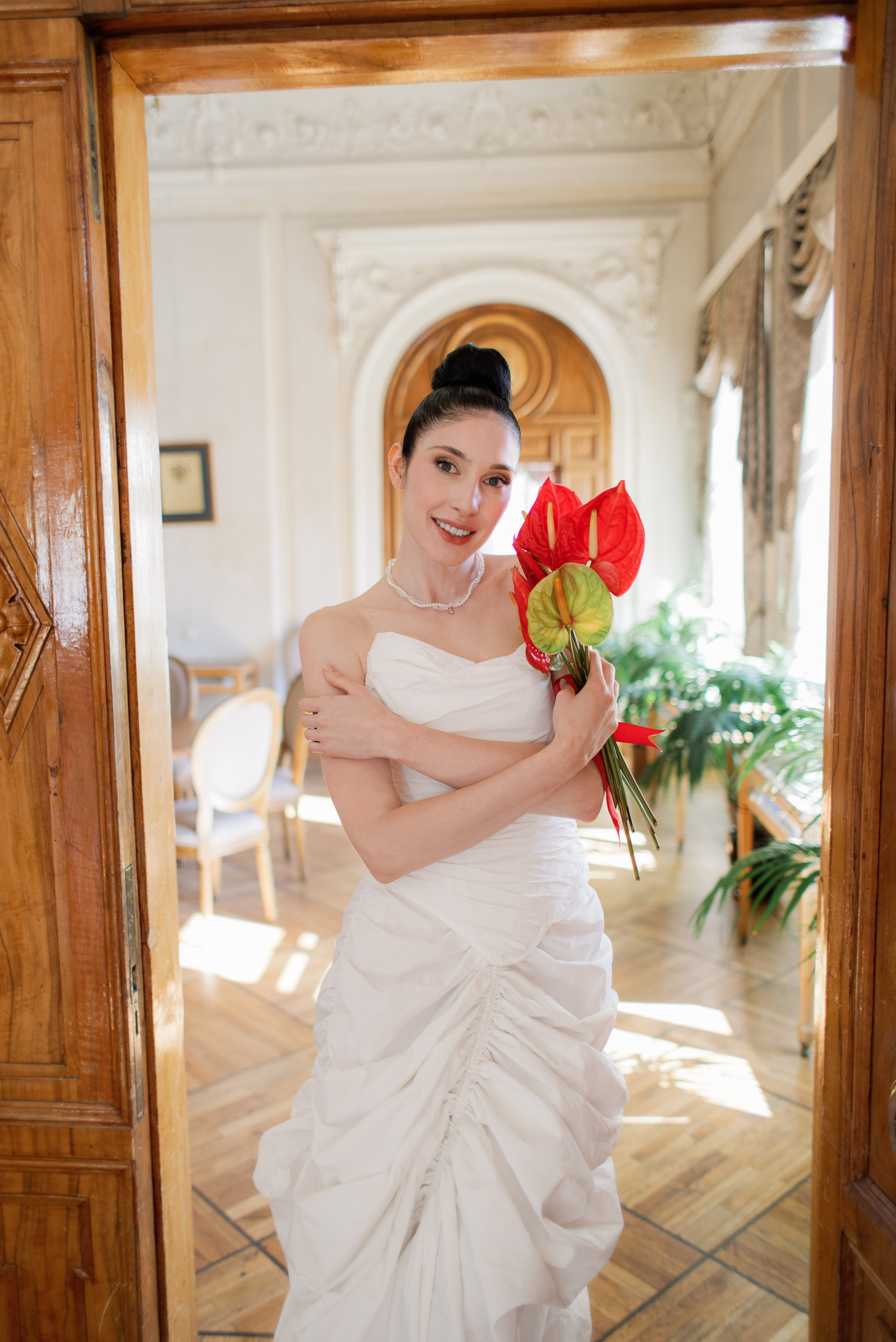 Свадебная церемония, фотосессия в библиотека-читальни А.С. Пушкина