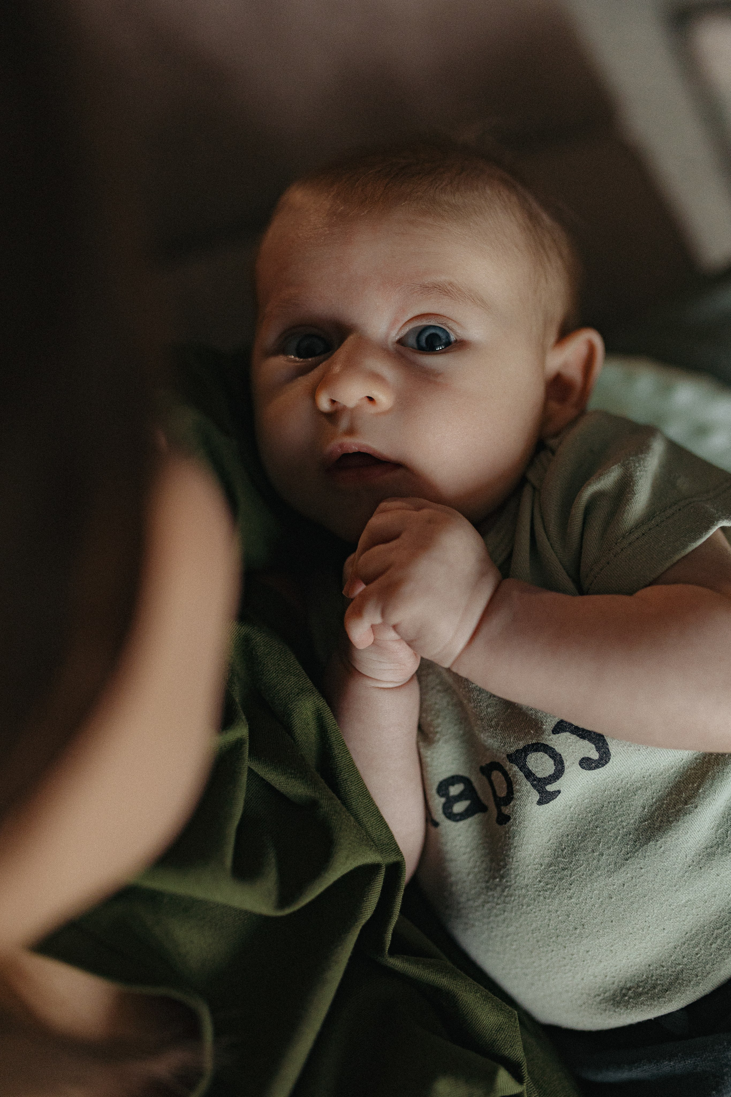 Домашняя семейная фотосессия с малышом. Портретный и семейный фотограф в Москве Мария Рослякова