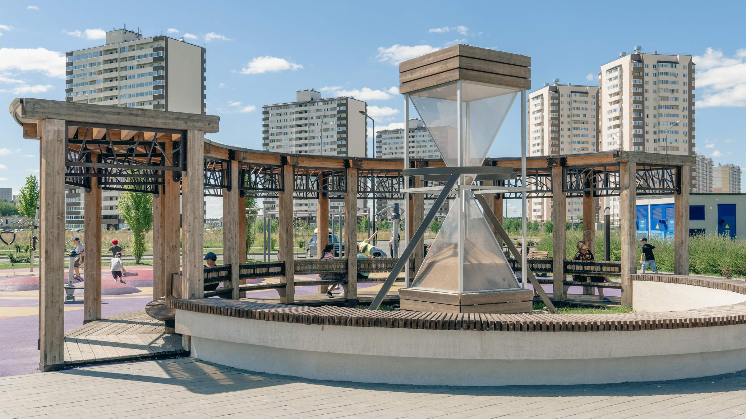 Сквер «Песочные часы» в Тюменской слободе