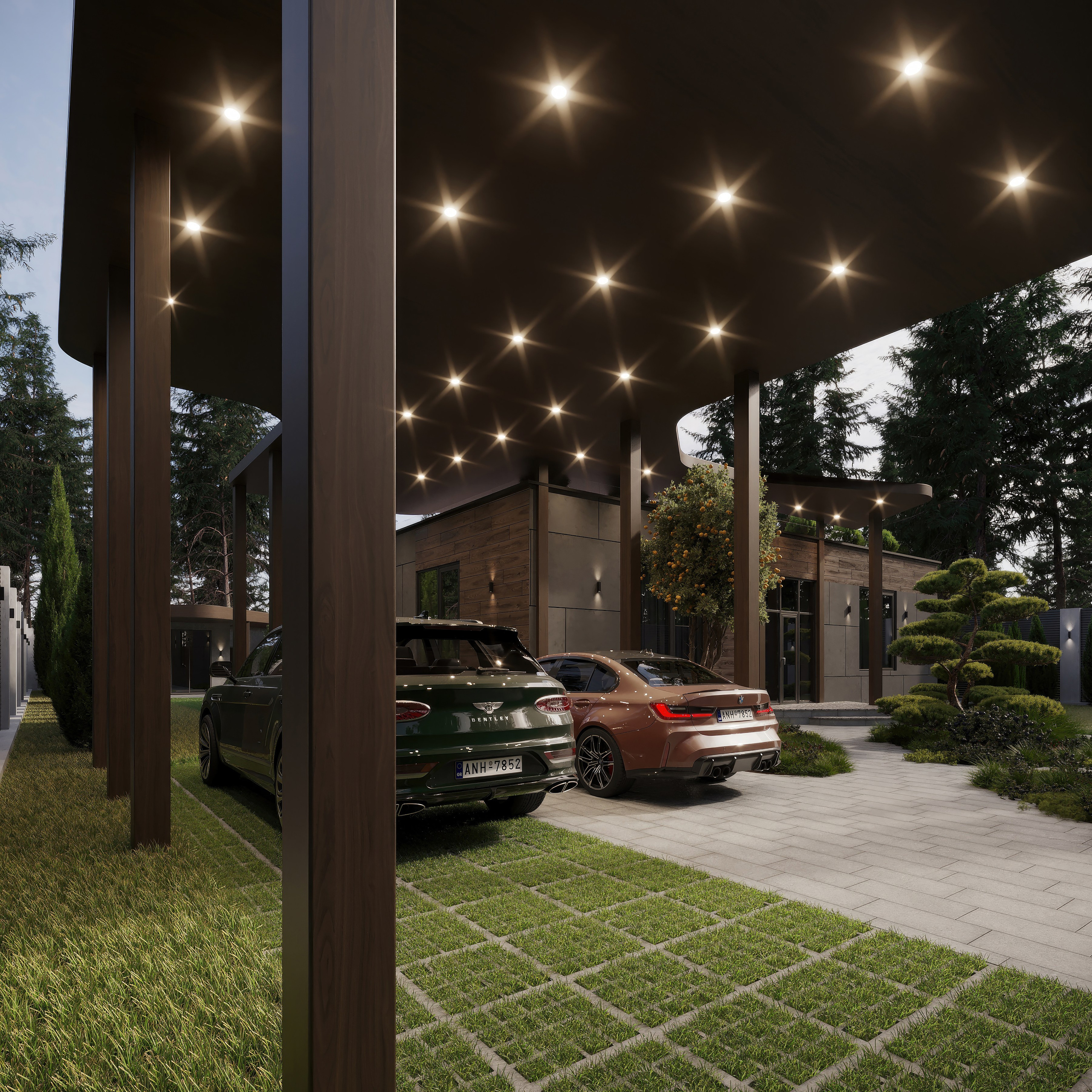 Private House Design and Landscaping — 3D Visualization Project. 3D INTERIOR AND ARCHITECTURE VISUALIZATION