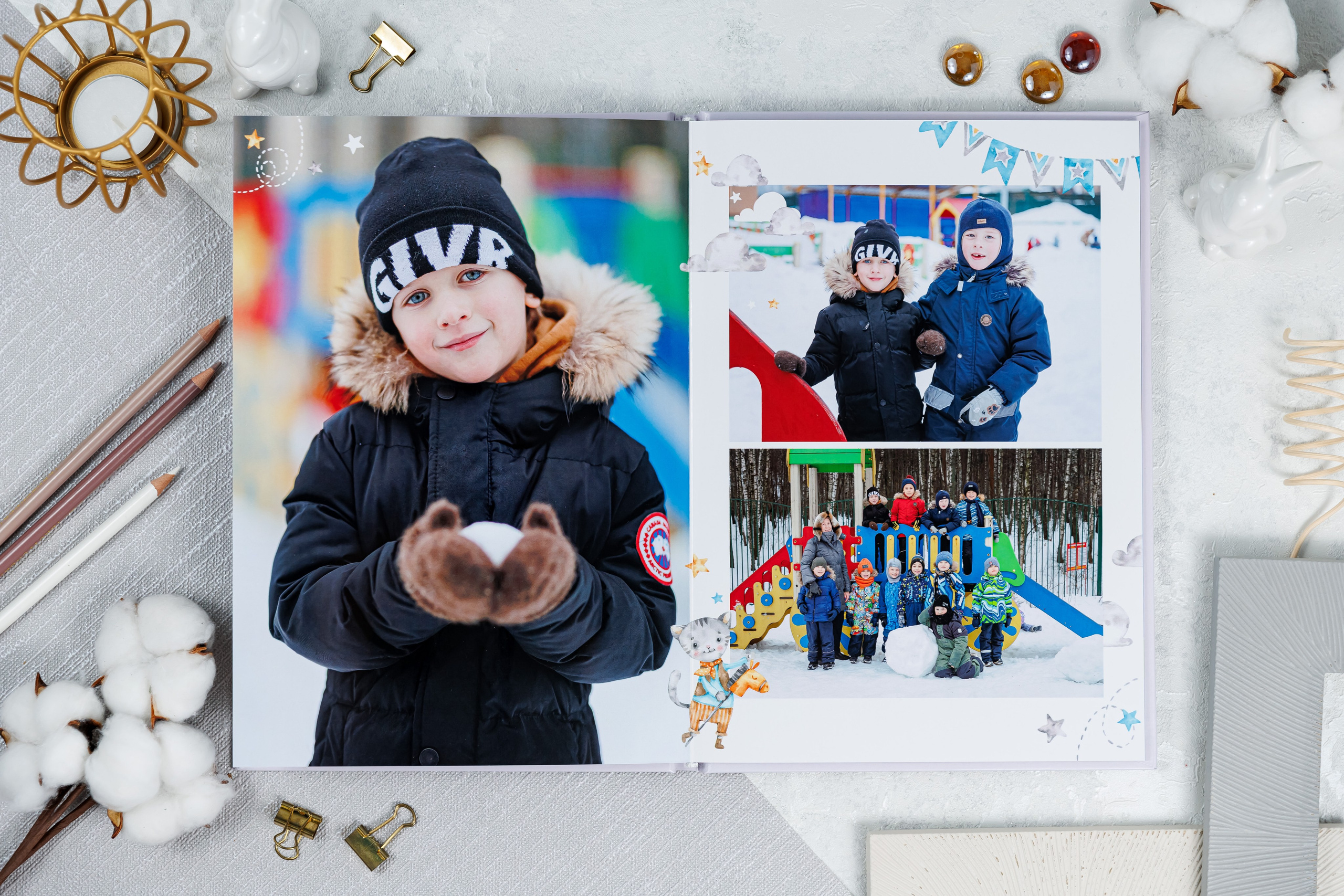 Выпускные альбомы в детский сад. Семейный и детский фотограф Комина Елена, Власиха, Одинцово