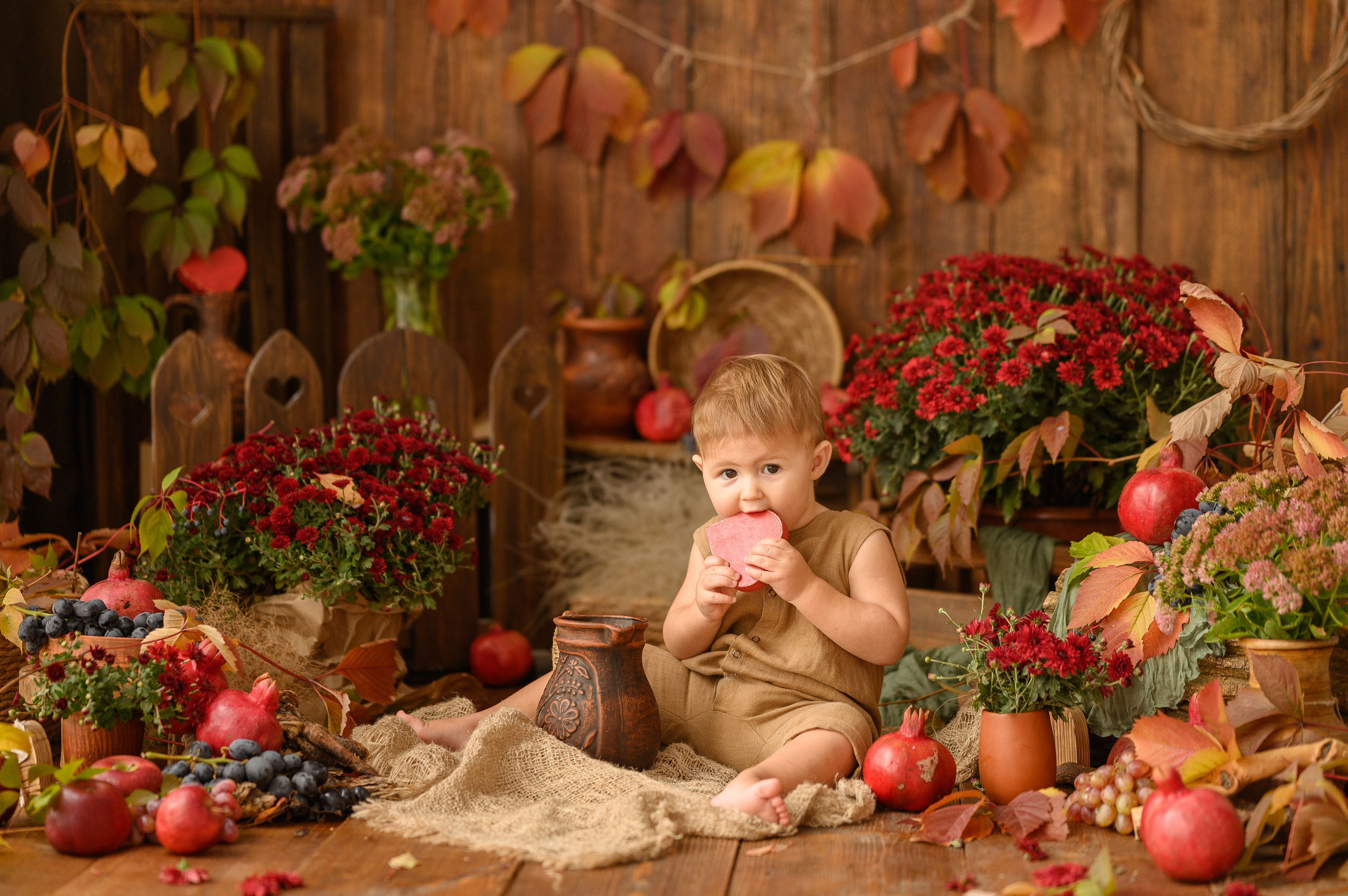 Коля и гранаты-виноград. Детский и семейный фотограф Ирина Гладких
