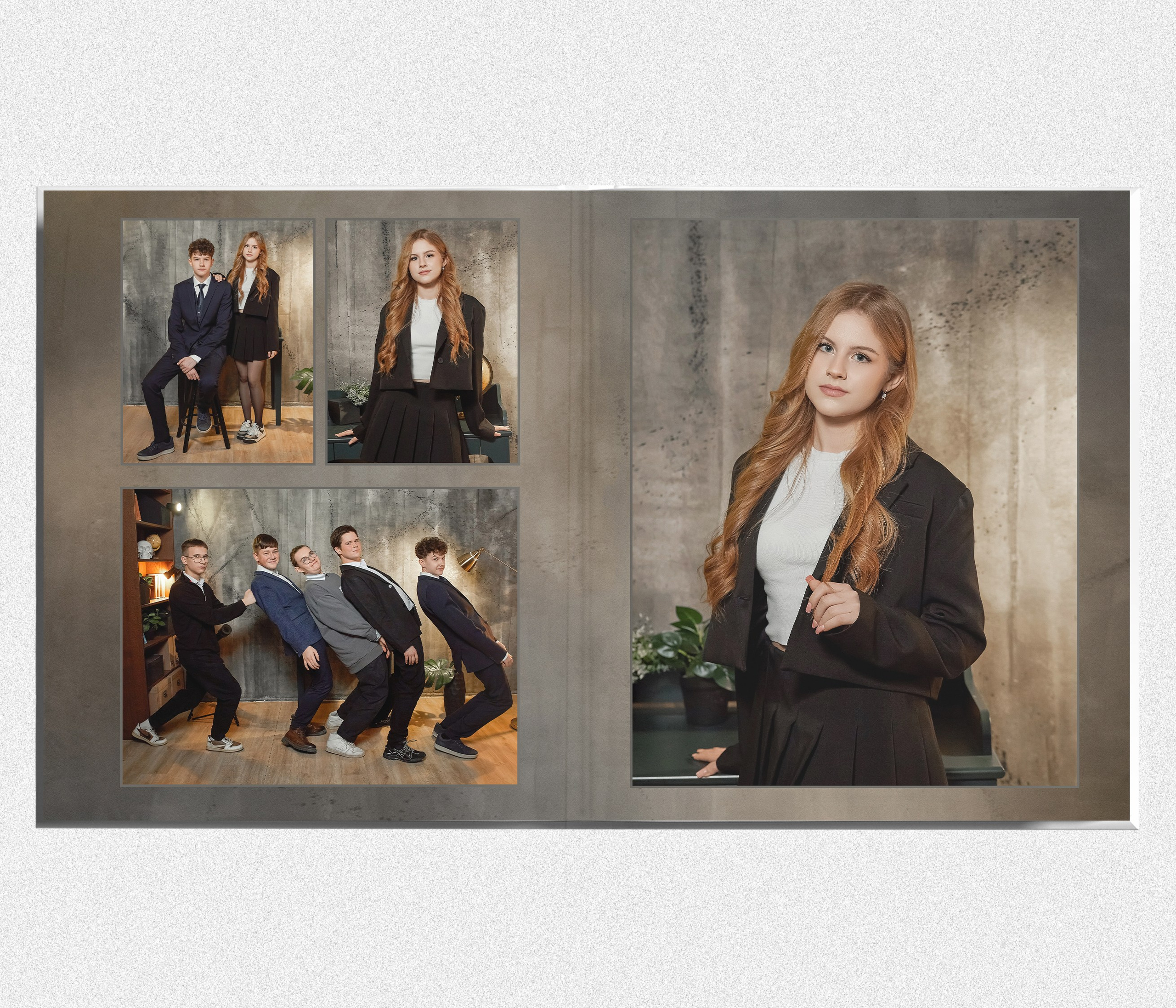 Выпускной альбом 9 и 11 класс «Гранж». Выпускные альбомы в Тюмени для школ, садов, вузов спортивных секций