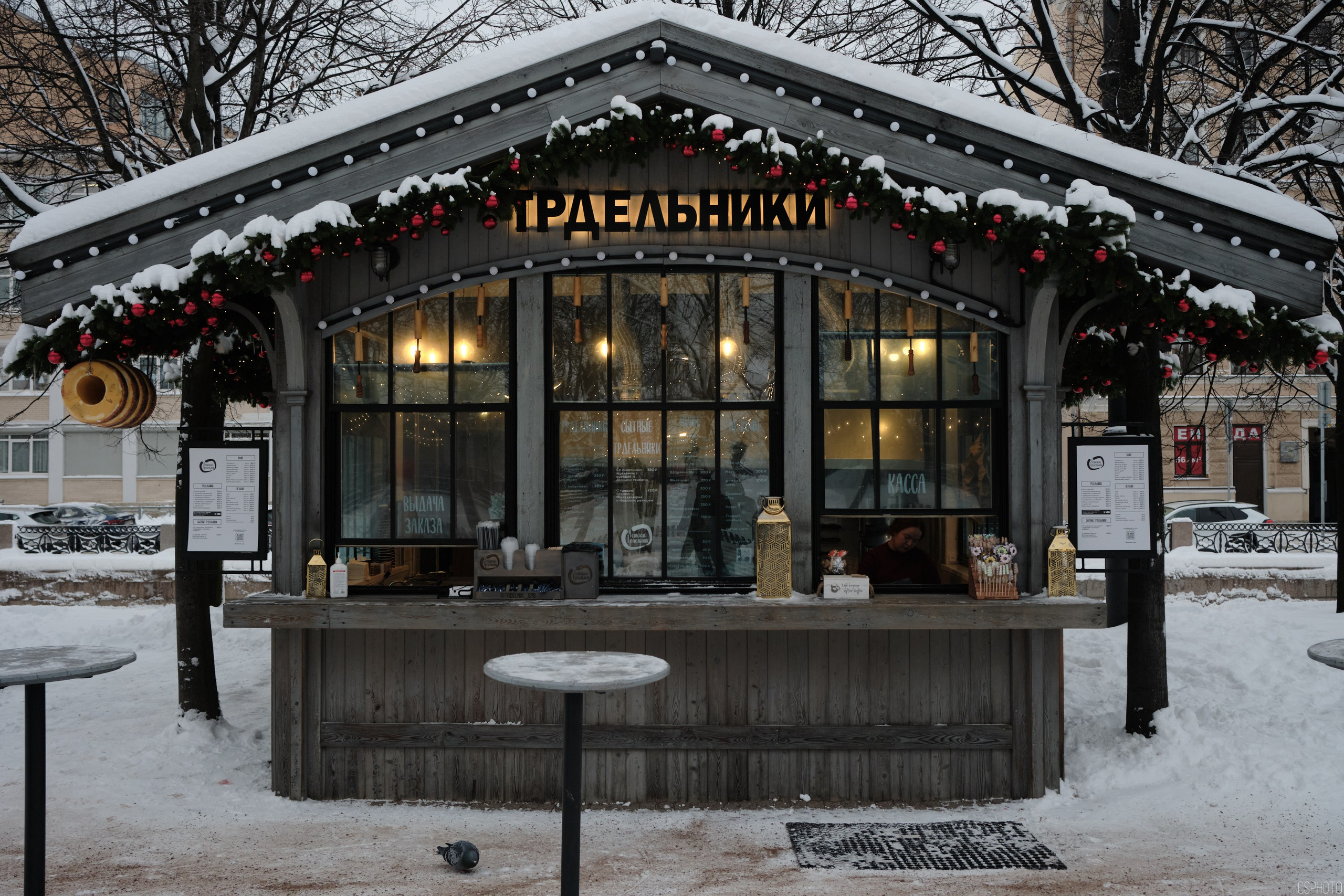Снег и туман в Санкт-Петербурге. Фотографъ Сергѣевъ. Поймать мгновеніе