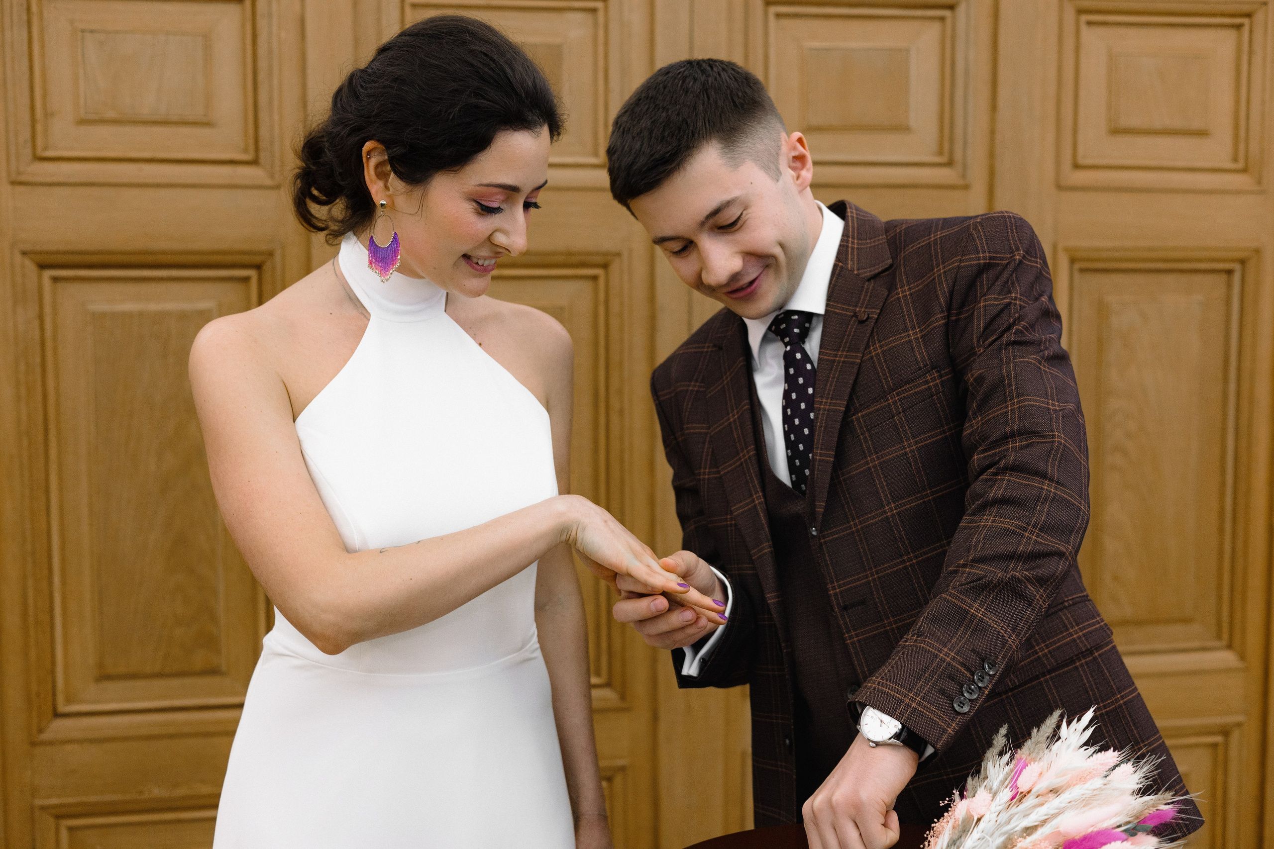 Свадебная фотосъёмка. Грибоедовский ЗАГС, МГУ. Портретный и семейный фотограф в Москве Мария Рослякова