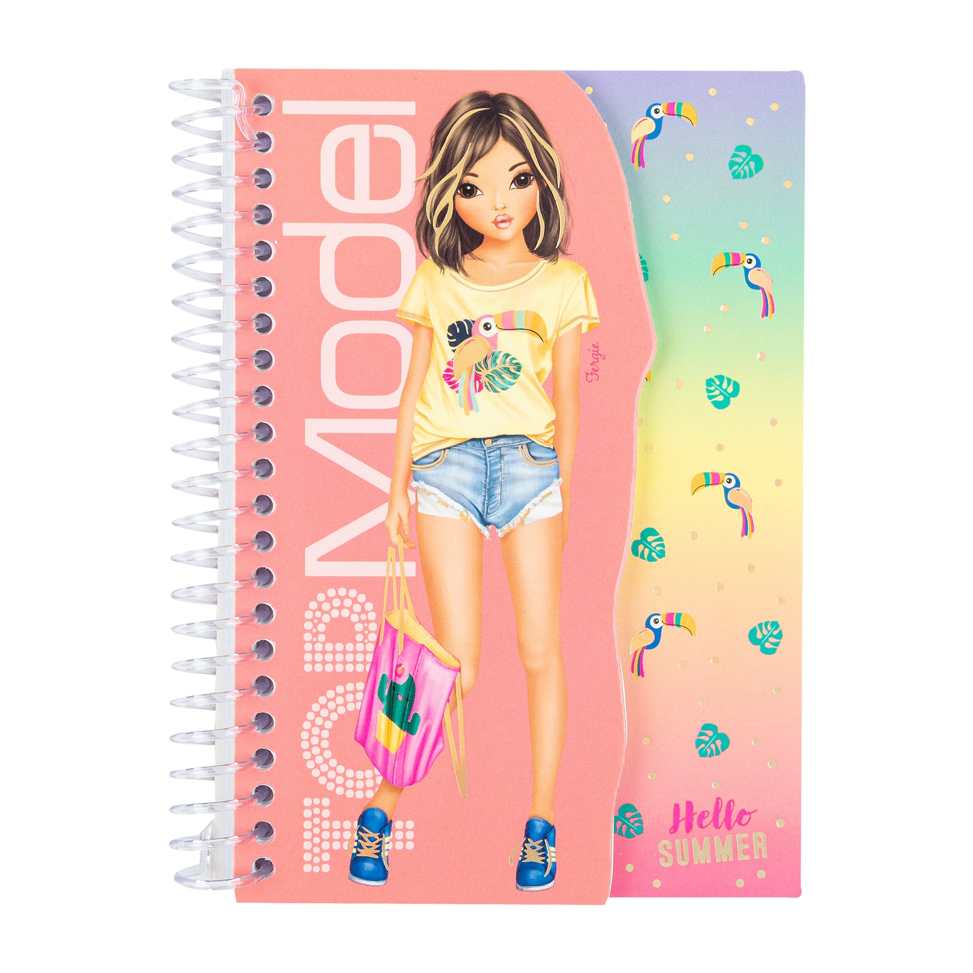 Тетрадь топ модель на белом фоне