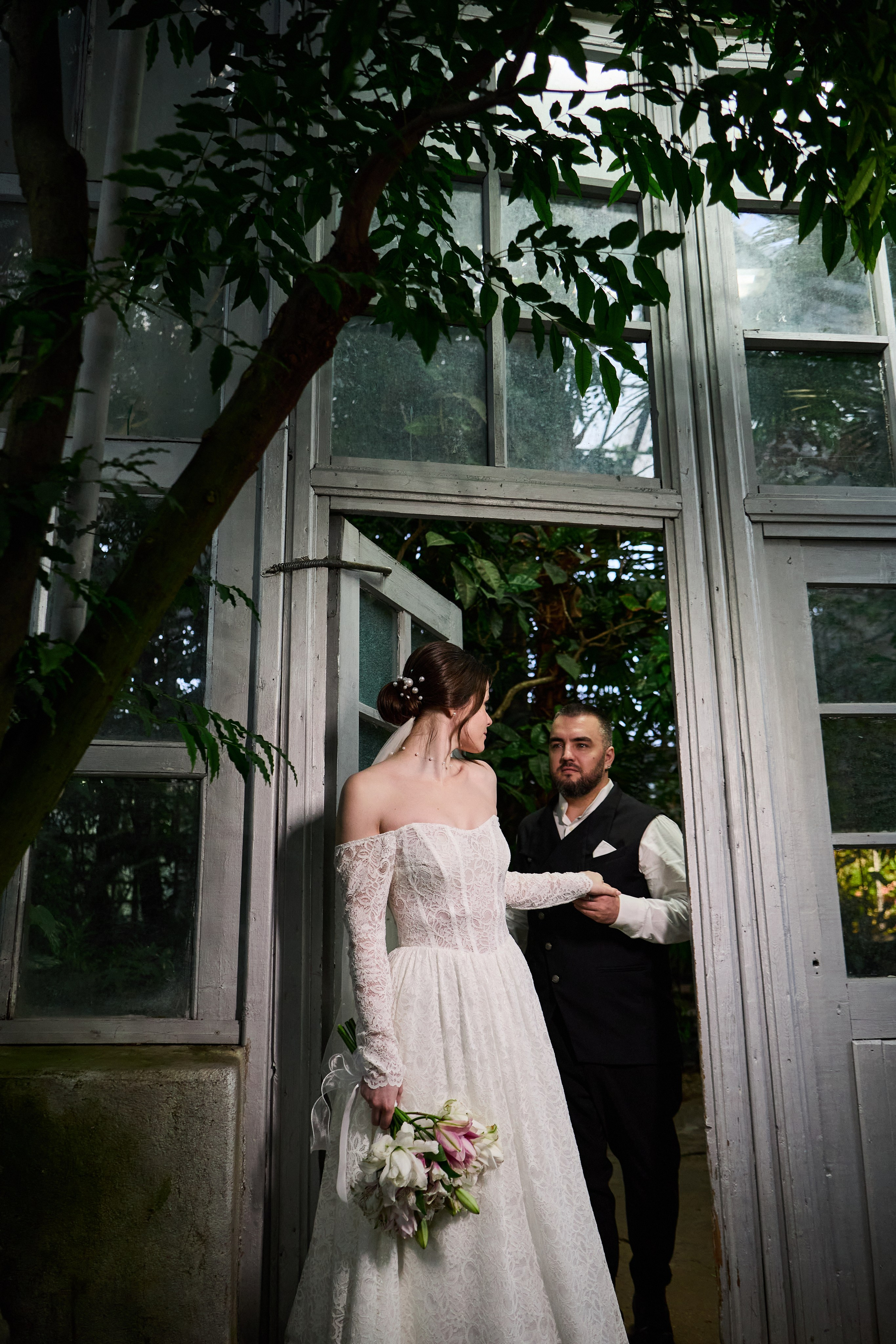 Классические сборы в отеле. Роспись в 4 ЗАГСе и съемка в оранжерее Цицина РАН. Любовь Юсупова. Фотограф