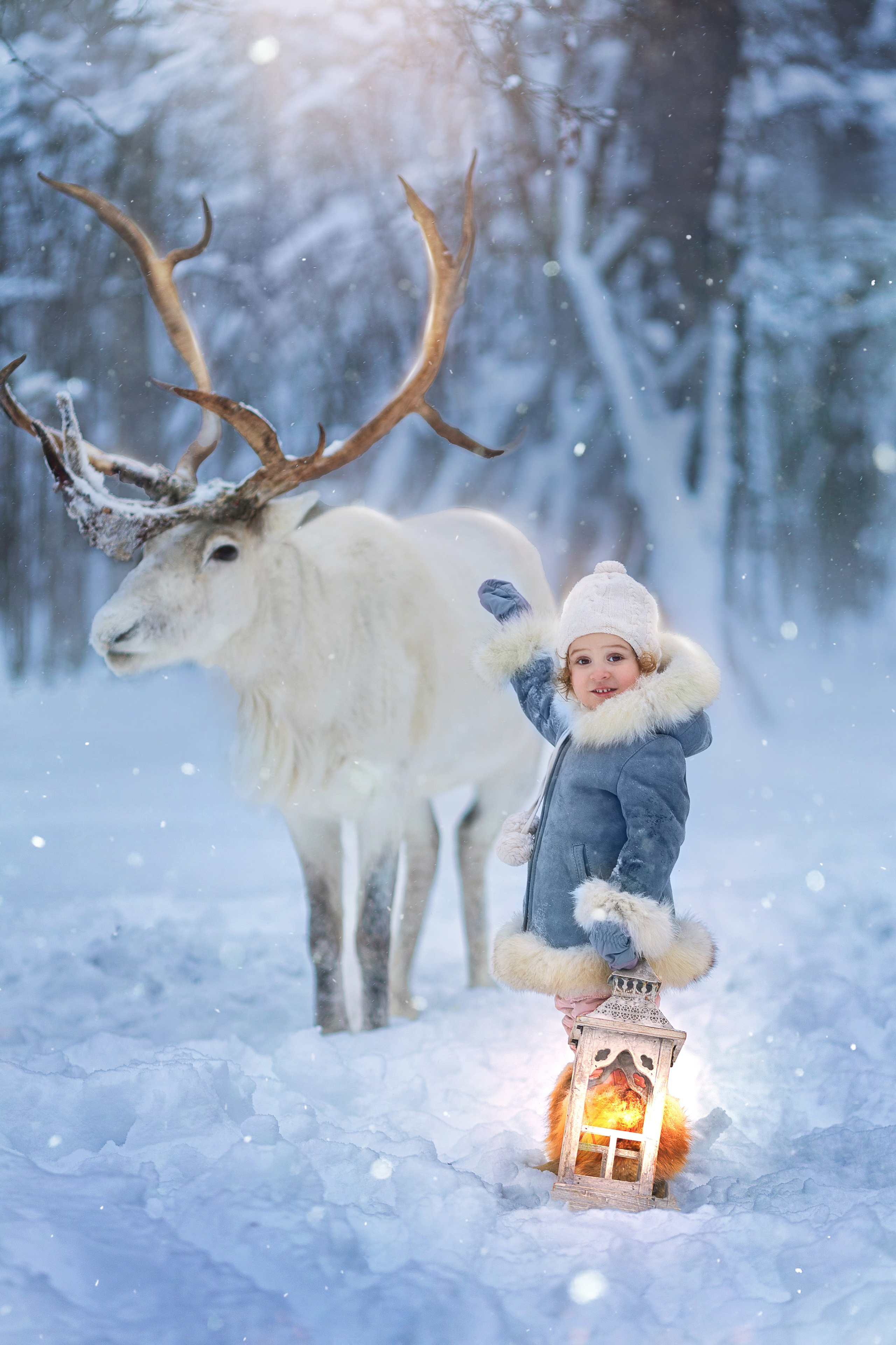 Фотосессия с оленями. Фотограф Лия Милк | Москва, Подмосковье