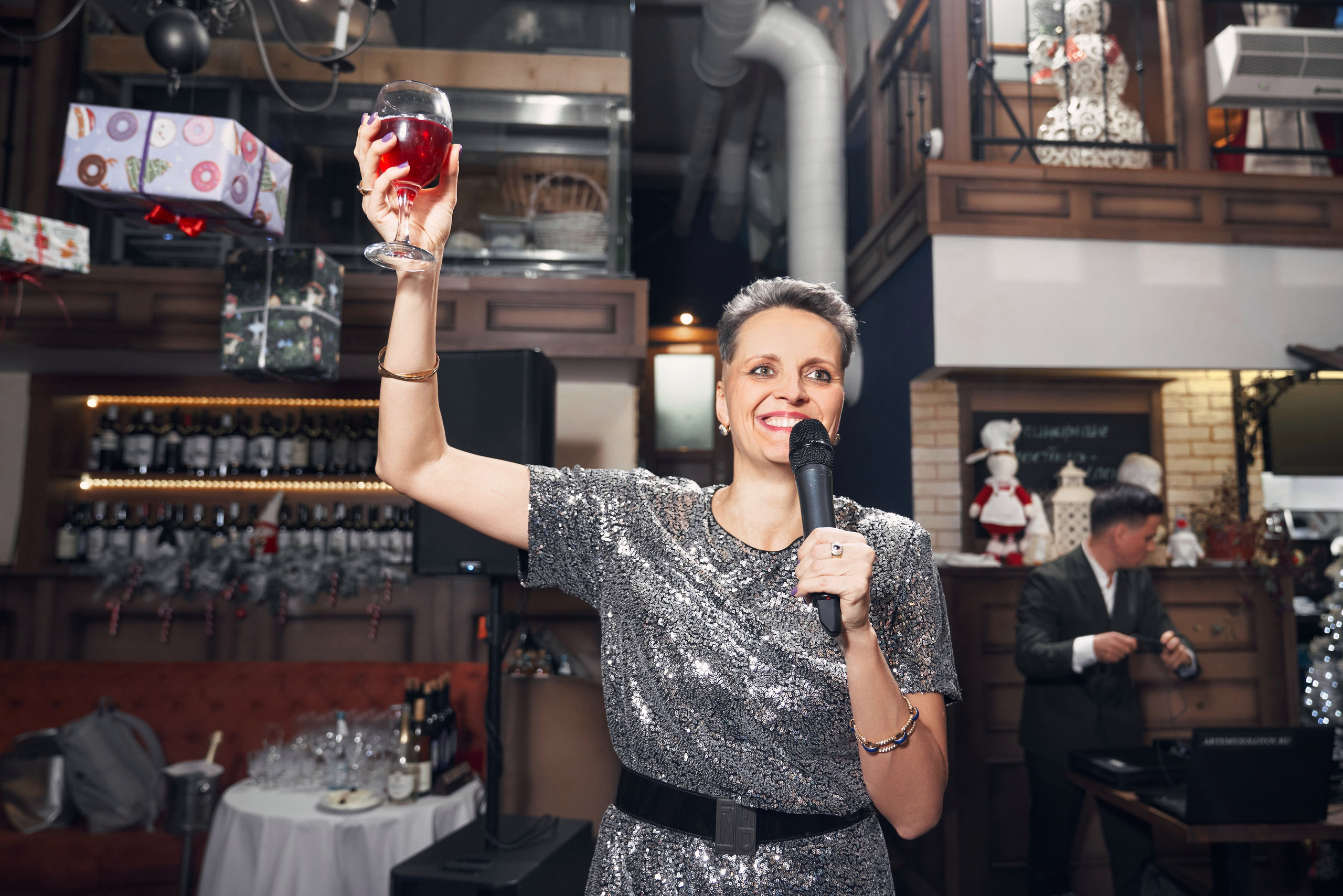 Новогодний корпоратив сети фитнесс клубов «Анатомия» — фотограф Опарин