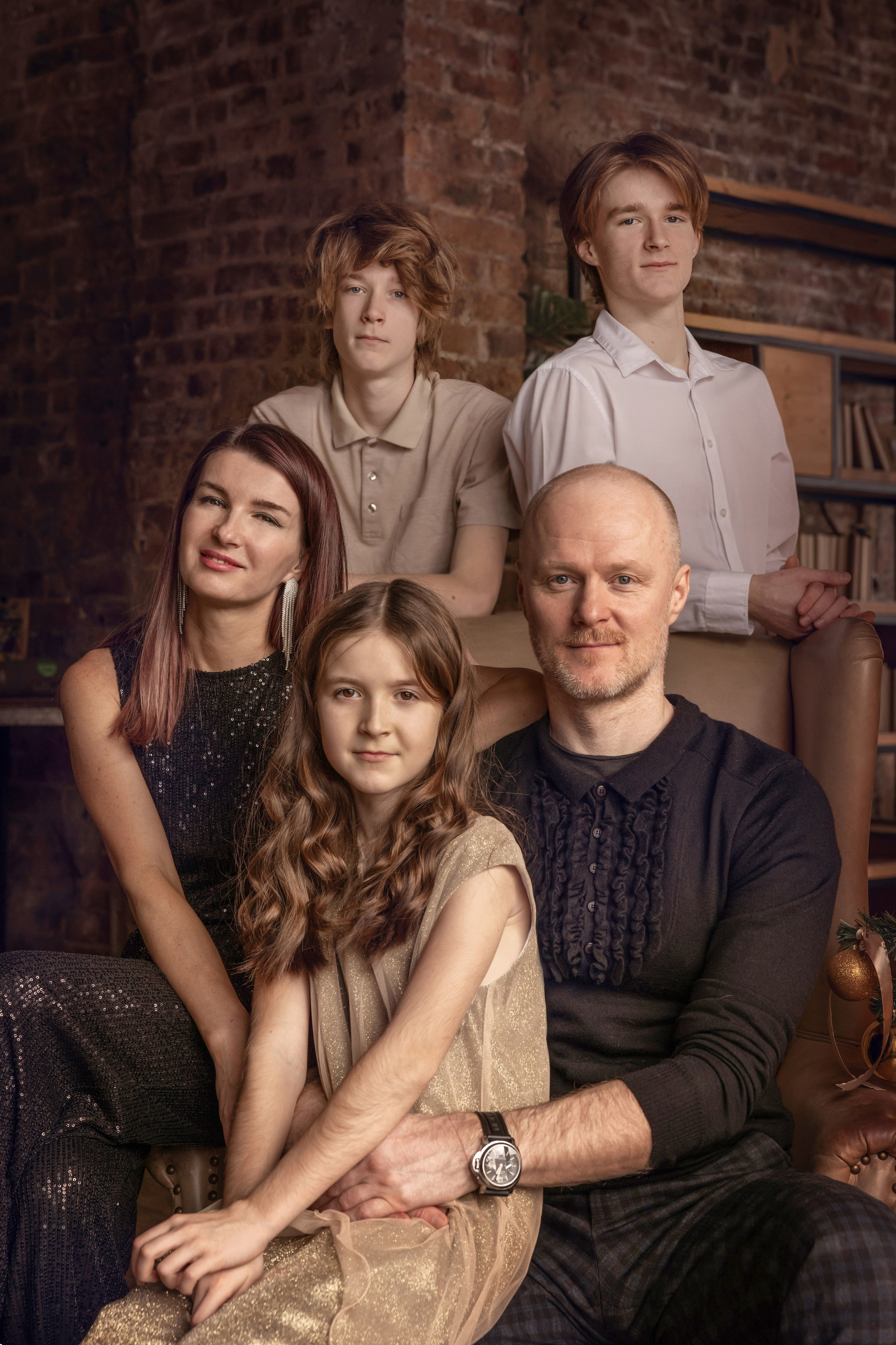 Семейная фотосессия в студии. Семейный фотограф Дина Морозова | Москва, Московская область