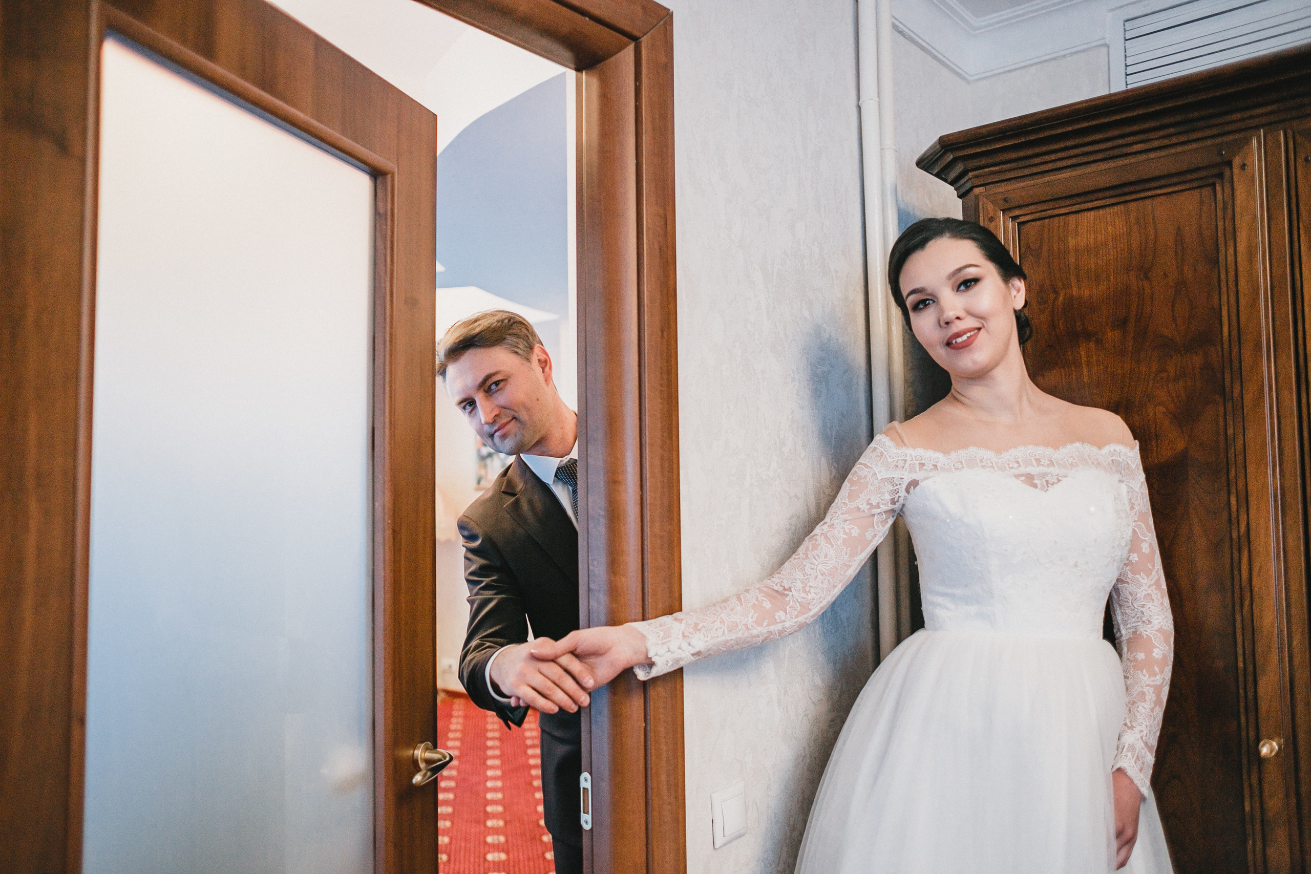 Первая встреча жениха и невесты. Фотограф, видеограф на свадьбу в Москве Никита Назаров