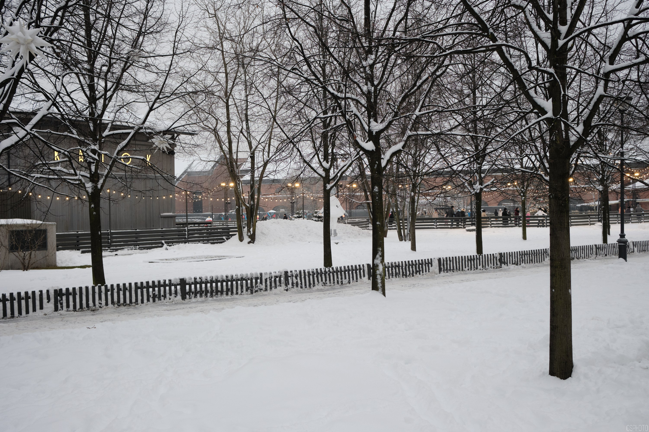 Снег и туман в Санкт-Петербурге. Фотографъ Сергѣевъ. Поймать мгновеніе