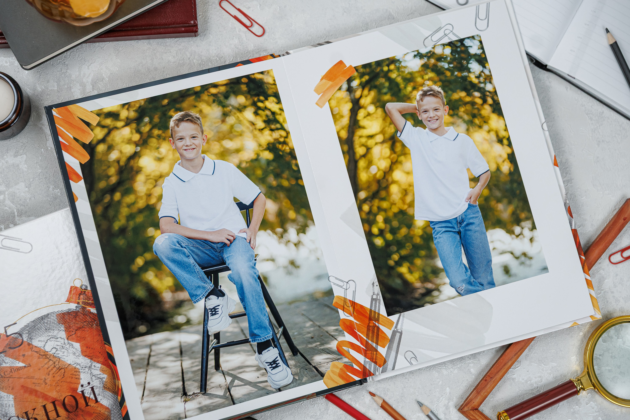 Выпускные альбомы 4 класс. Семейный и детский фотограф Комина Елена, Власиха, Одинцово