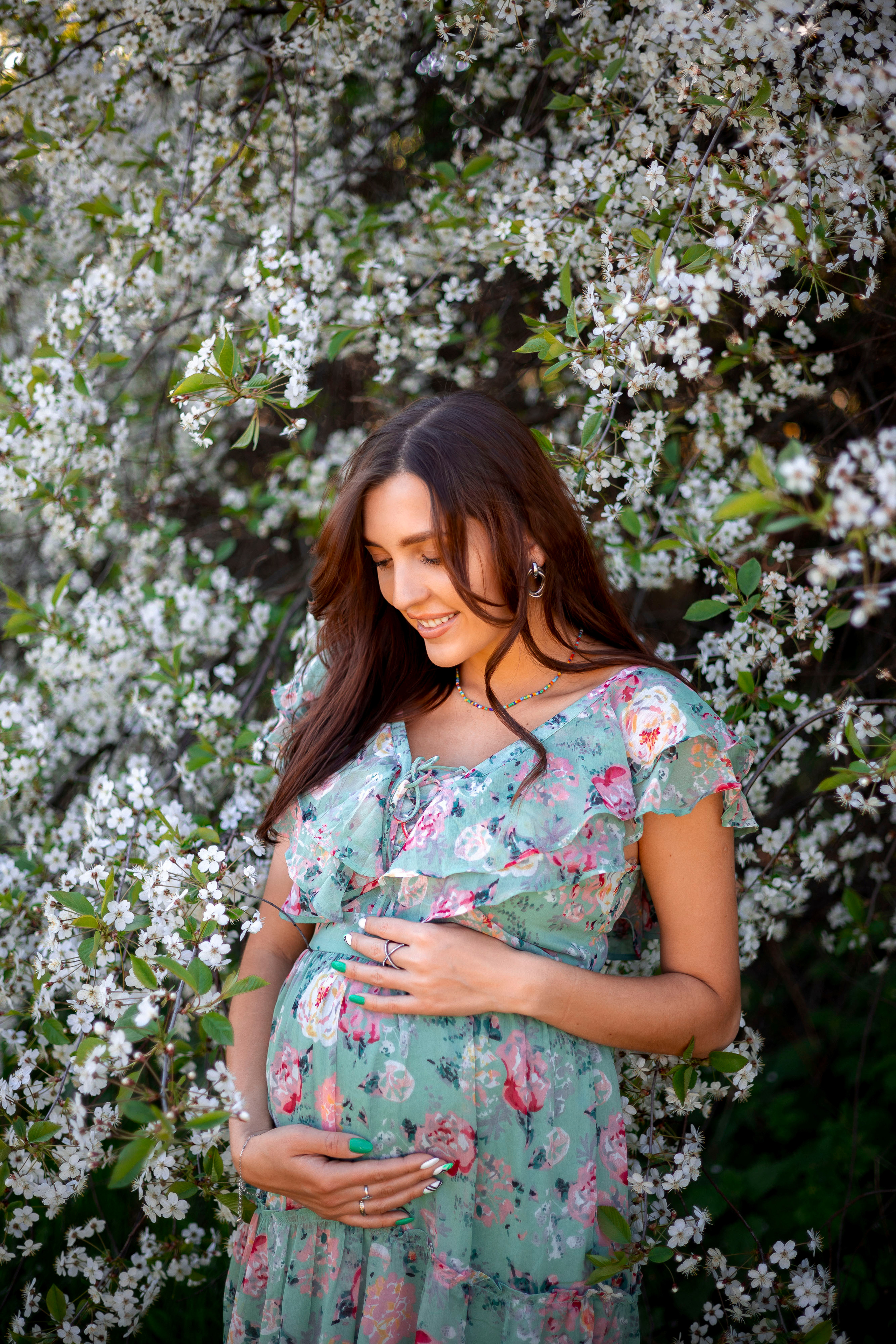 Беременность в цветении. Женский и семейный фотограф в Москве Виктория