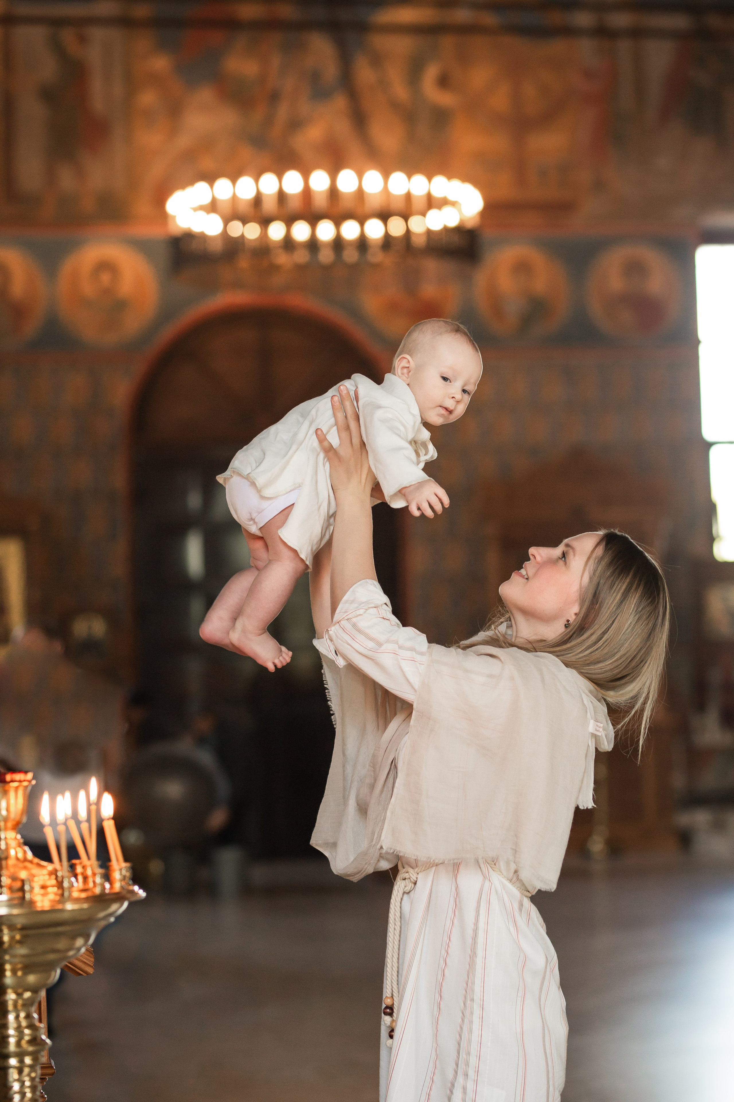 Съемка таинства крещения, Звенигород фотограф, фотосессия крещение. Фотограф Олеся Бакалина