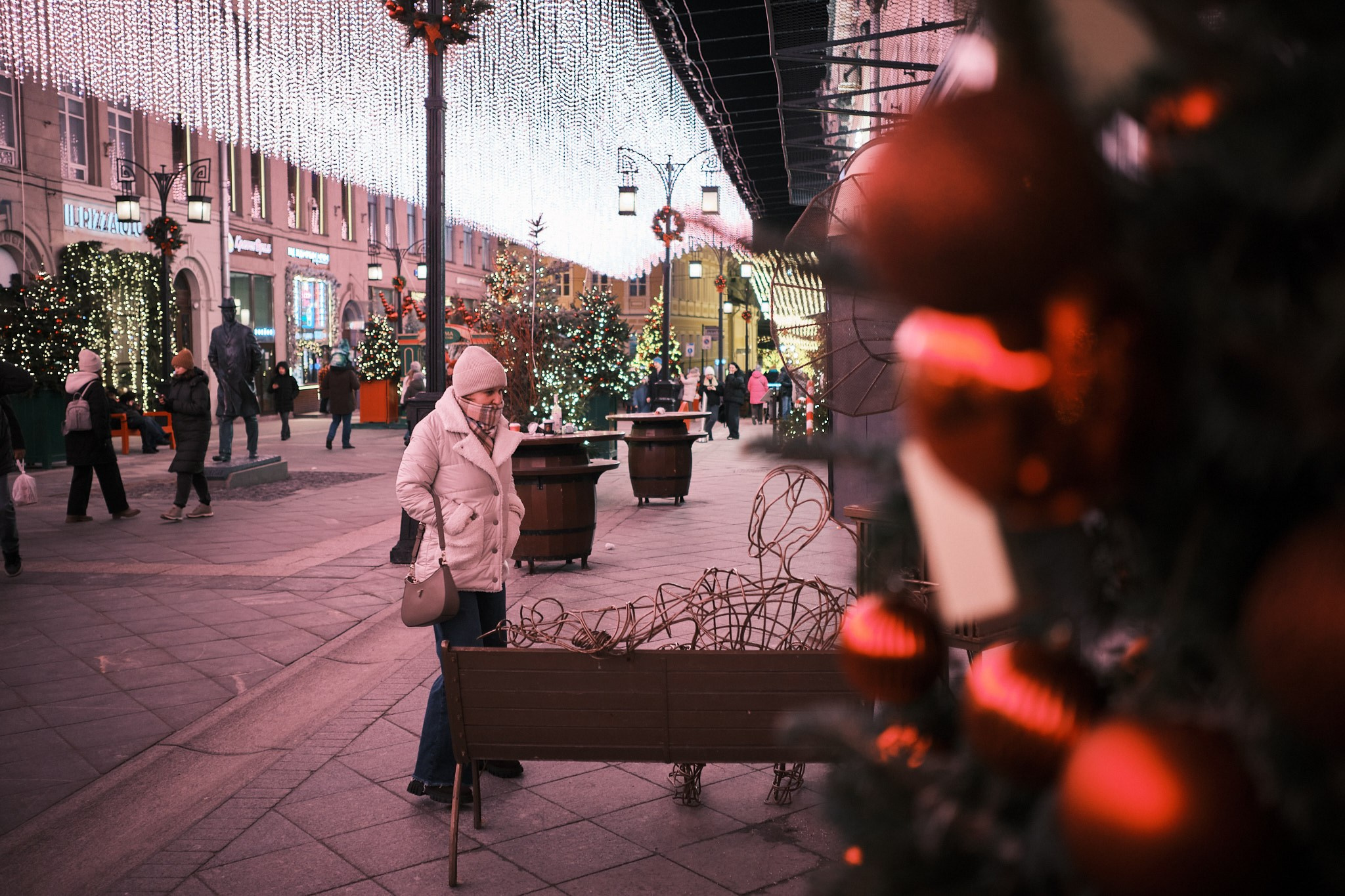 Москва без снега. Фотографъ Сергѣевъ. Поймать мгновеніе