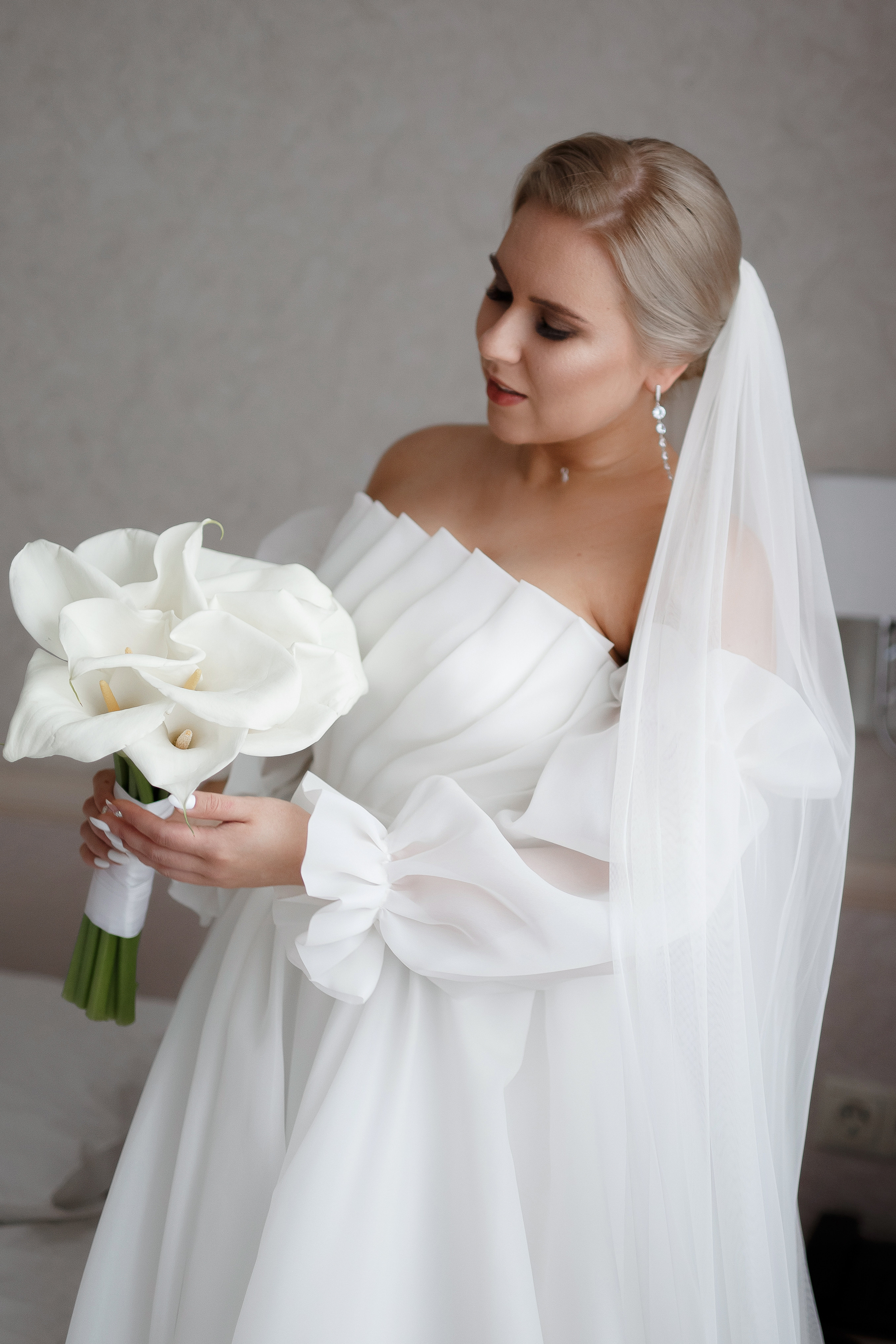 невеста с букетом