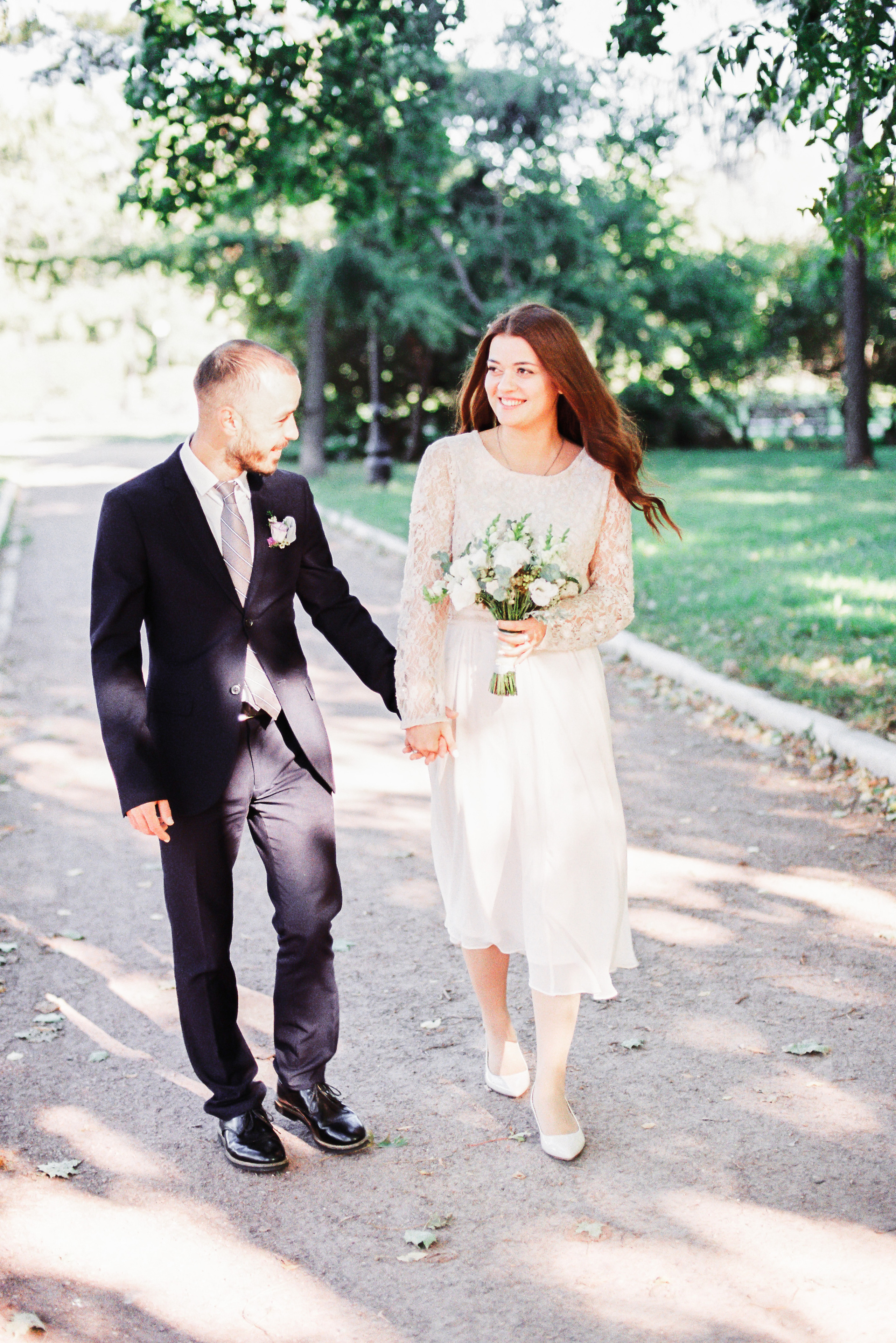 Свадебная прогулка в Парке Новодевичьи Пруды